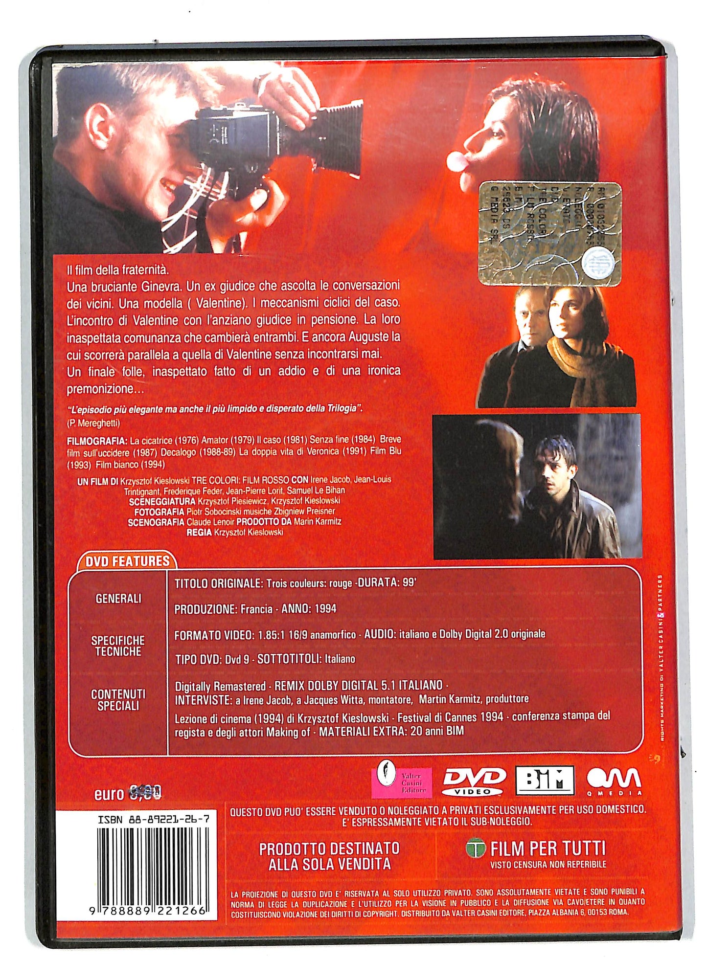 EBOND Tre colori - Film rosso  DVD DB556919