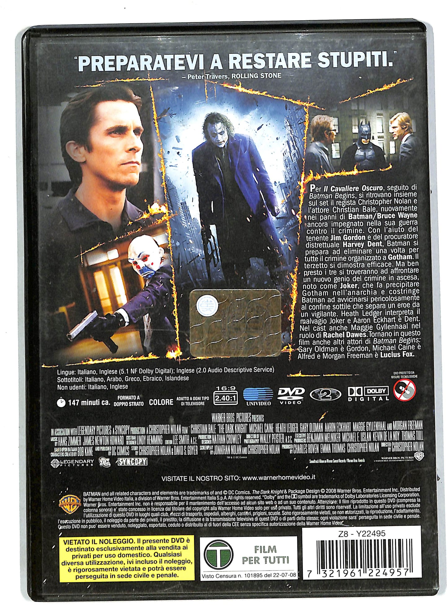 EBOND Il cavaliere oscuro DVD DB557102