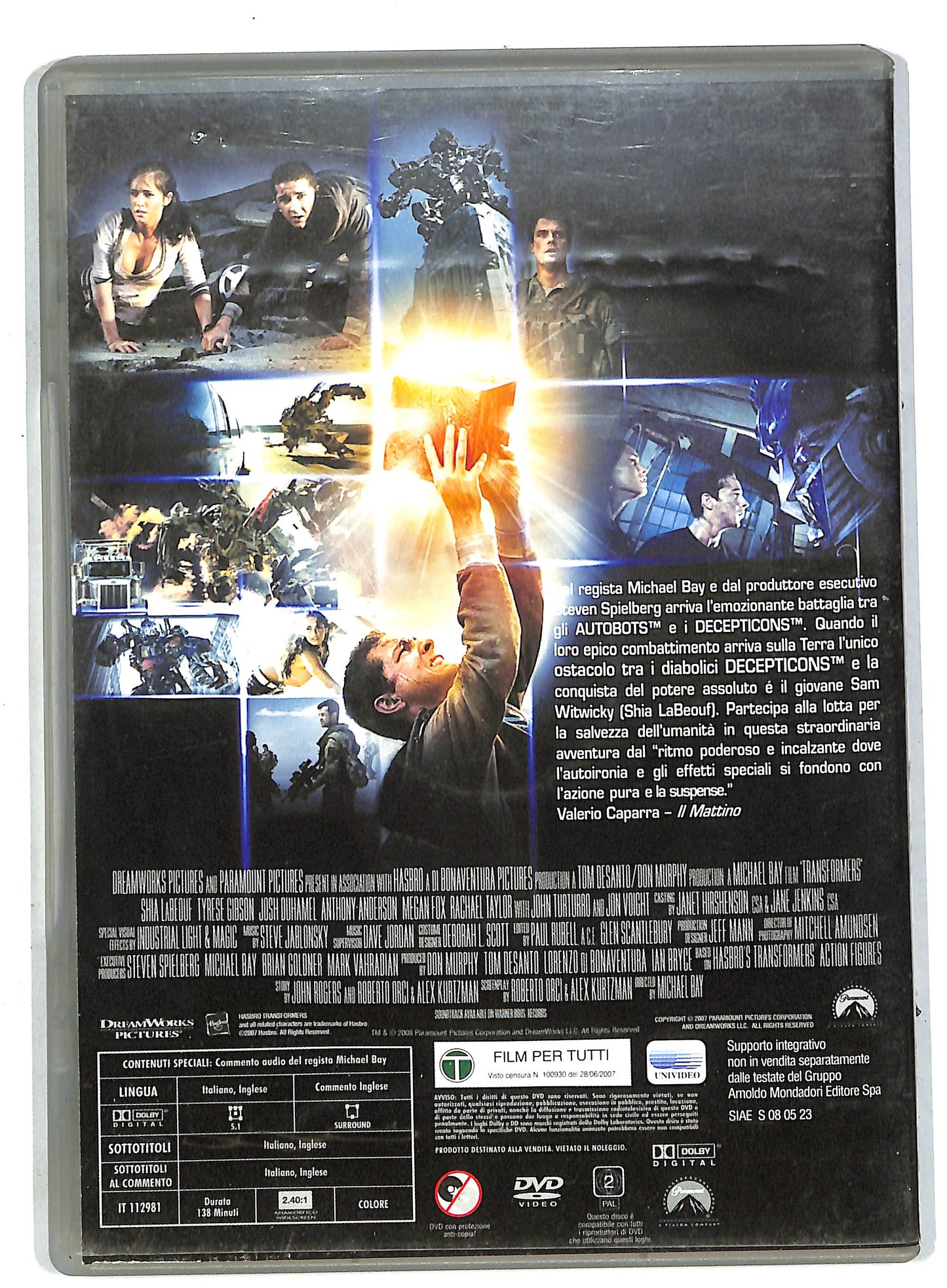 EBOND Transformers EDITORIALE  DVD DB557105
