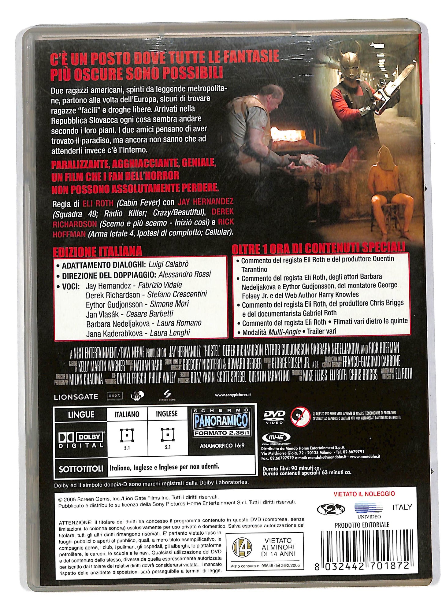 EBOND Hostel EDITORIALE  DVD DB557133