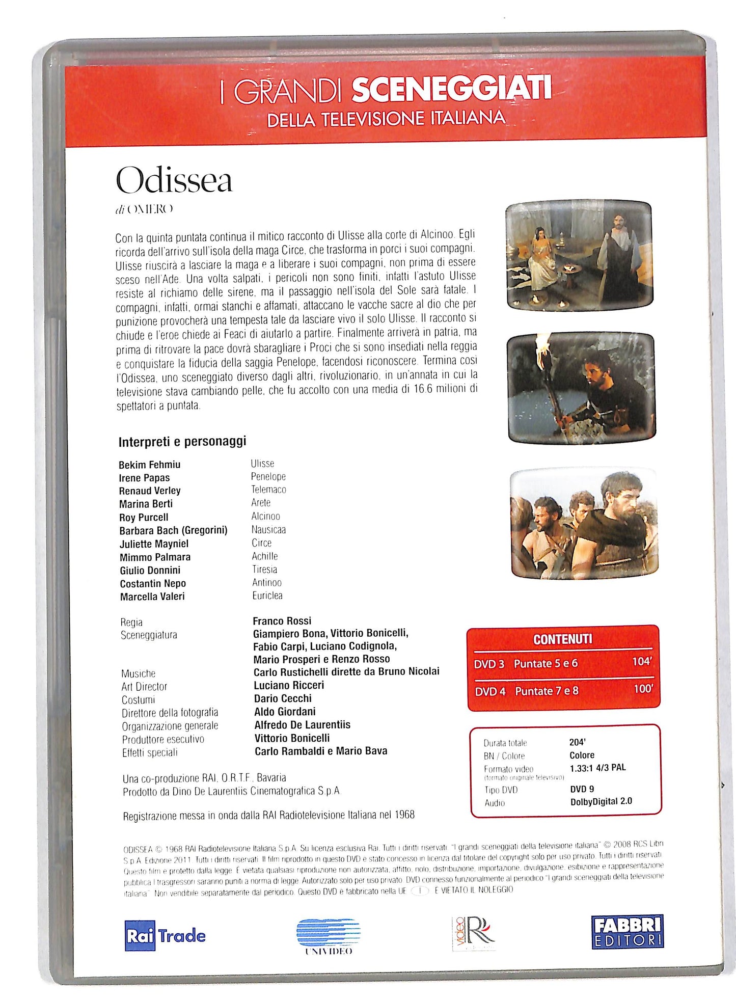 EBOND Odissea puntate 5 - 8 I grandi sceneggiati EDITORIALE DVD DB557153