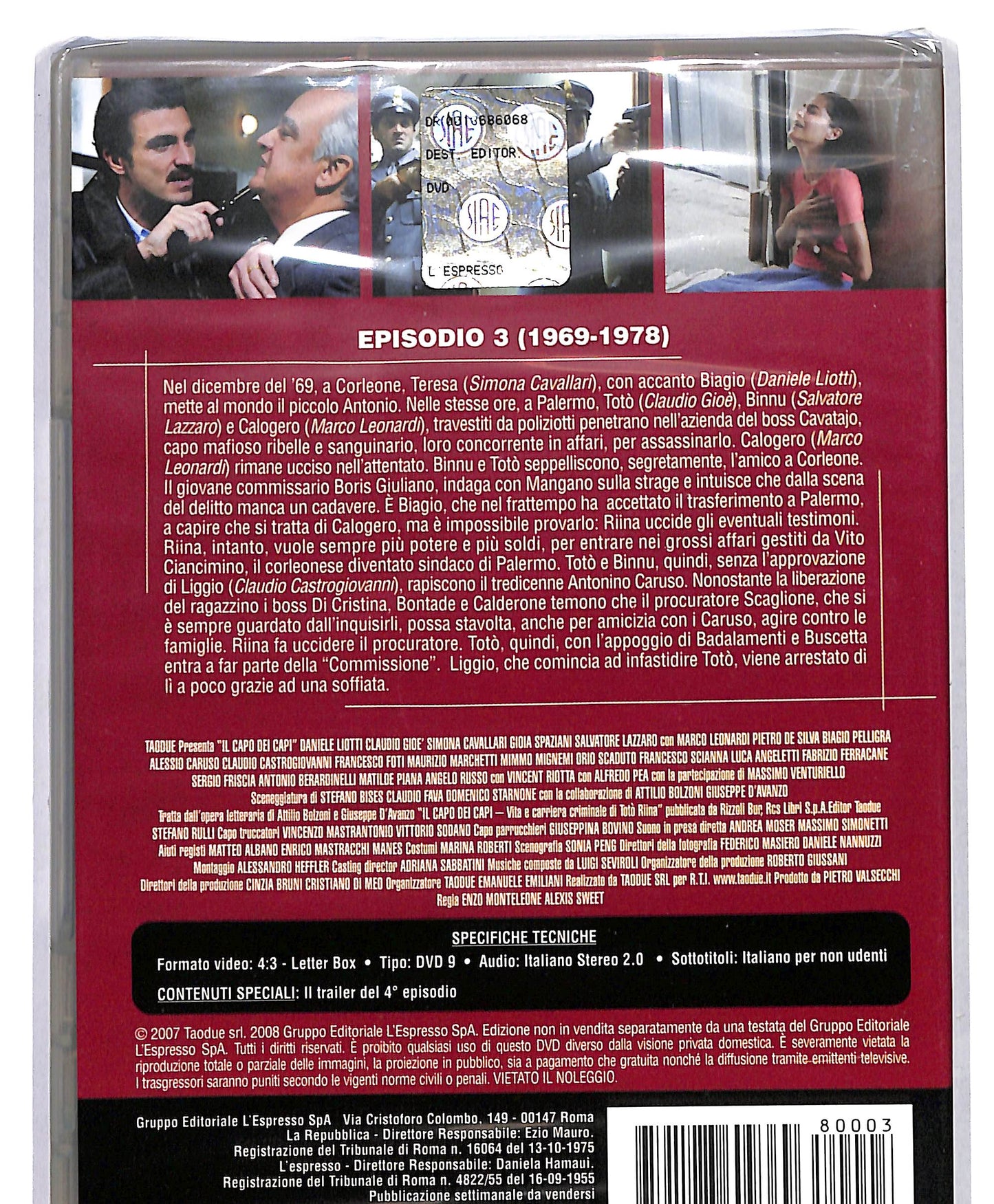 EBOND Il Capo Dei Capi Episodio 3 Editoriale  DVD DB557613