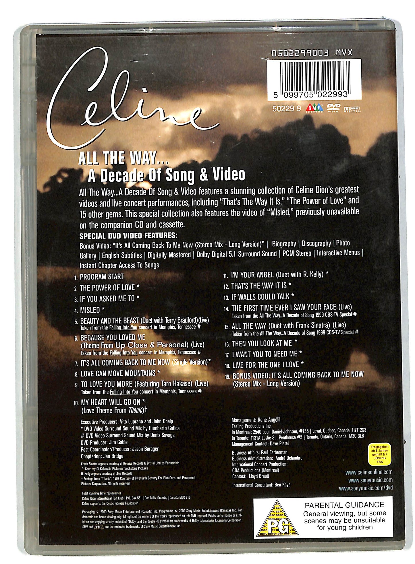 EBOND All the Way...a Decade of Songs and video DVD DB557832