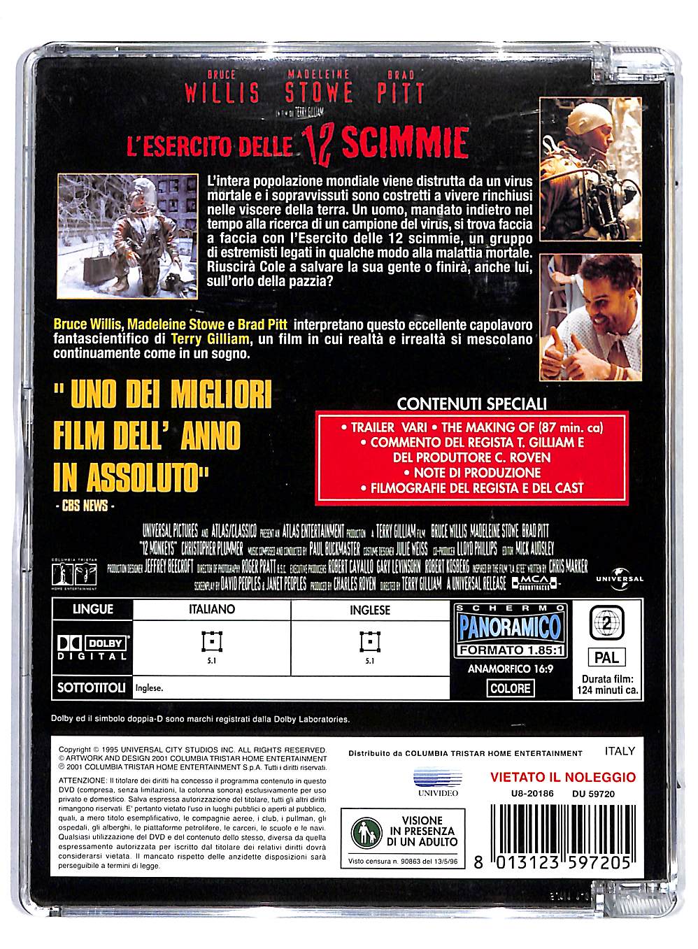EBOND L'esercito delle 12 scimmie SJB DVD DB558108
