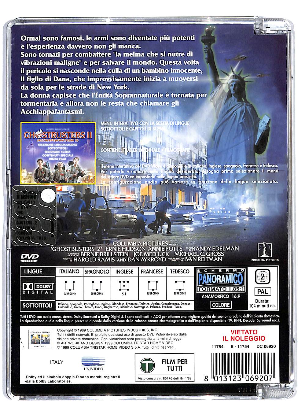EBOND Ghostbusters II SJB DVD DB558145