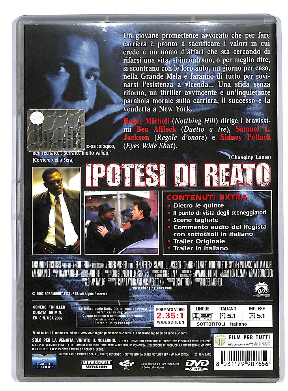 EBOND Ipotesi di reato DVD DB558171