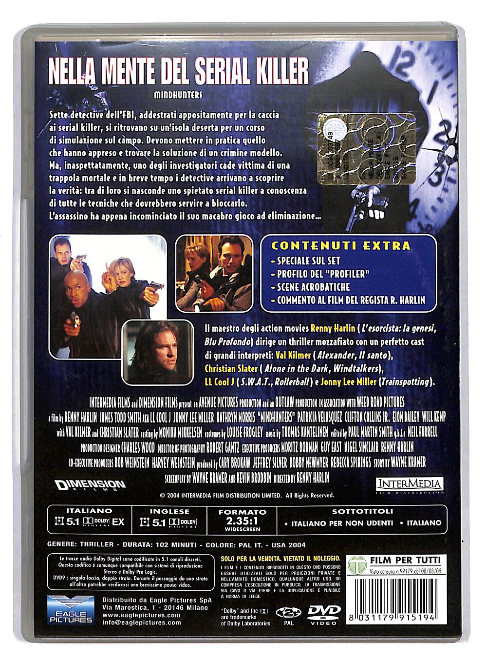 EBOND Nella mente del serial killer DVD DB558454