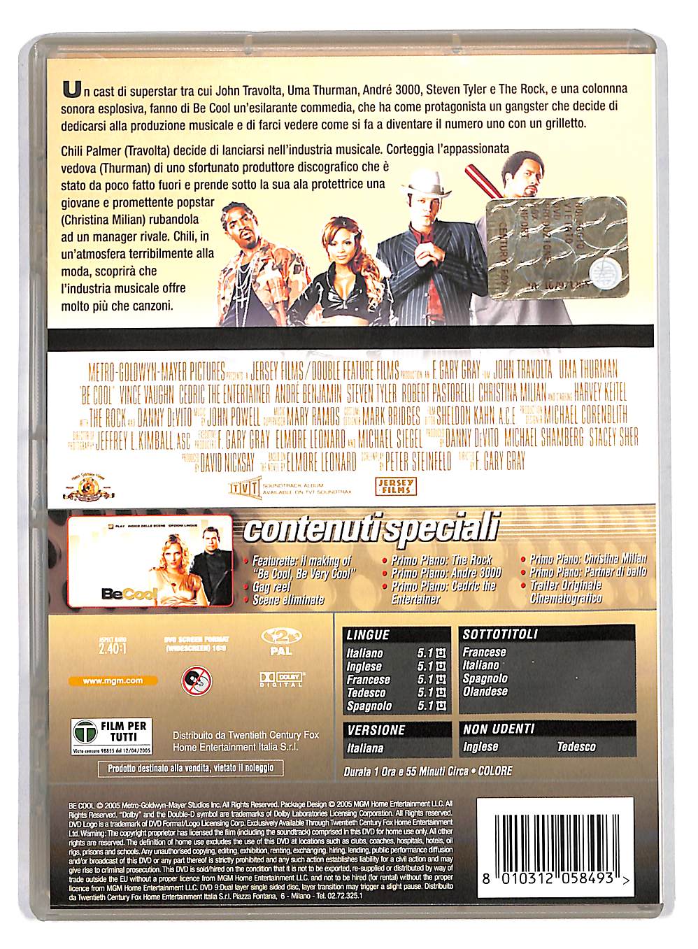 EBOND Be Cool Con John Travolta (2) DVD DB558618