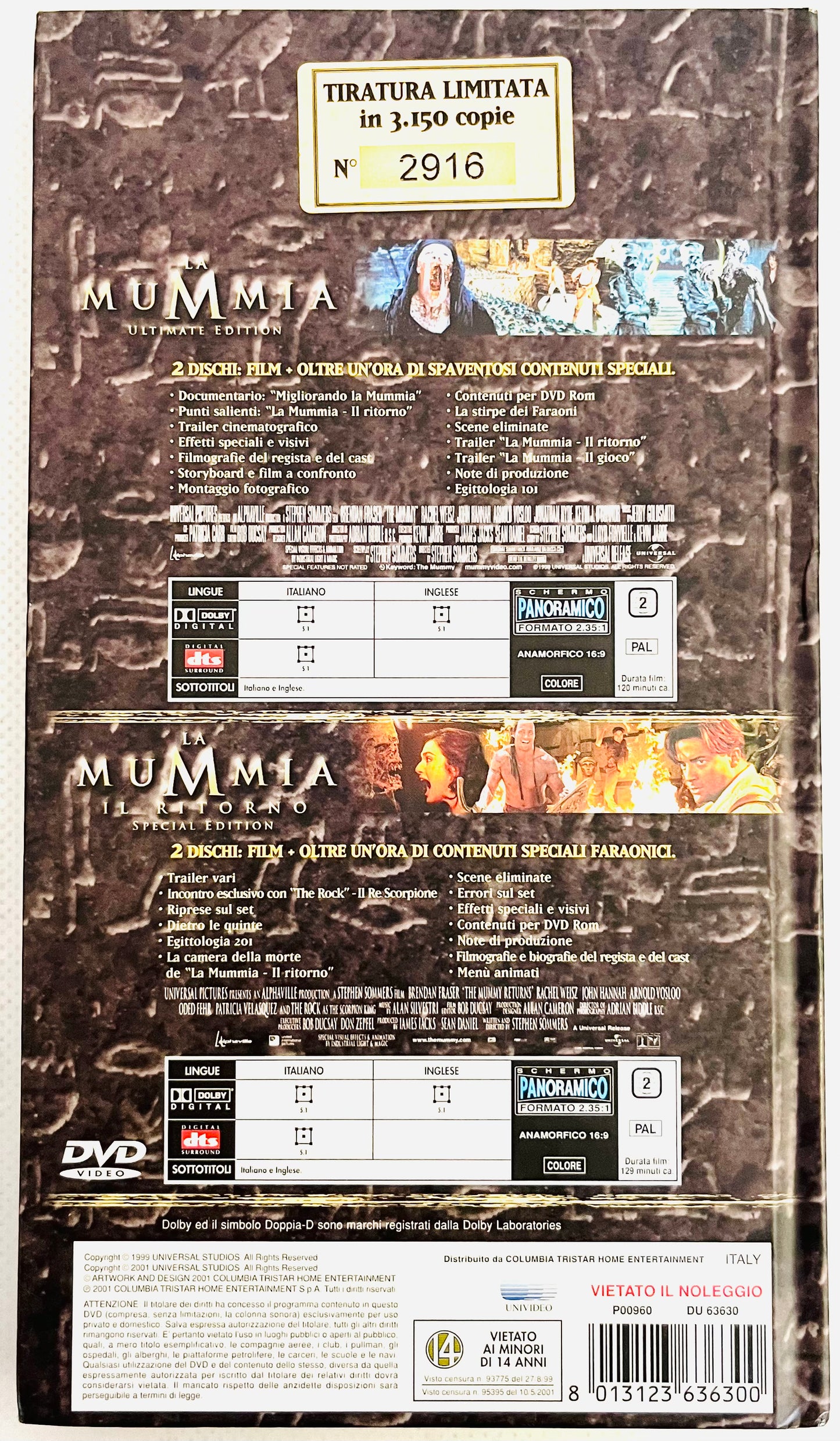EBOND La Mummia Taratura Limitata (4 Dischi) DVD DVD DB558814