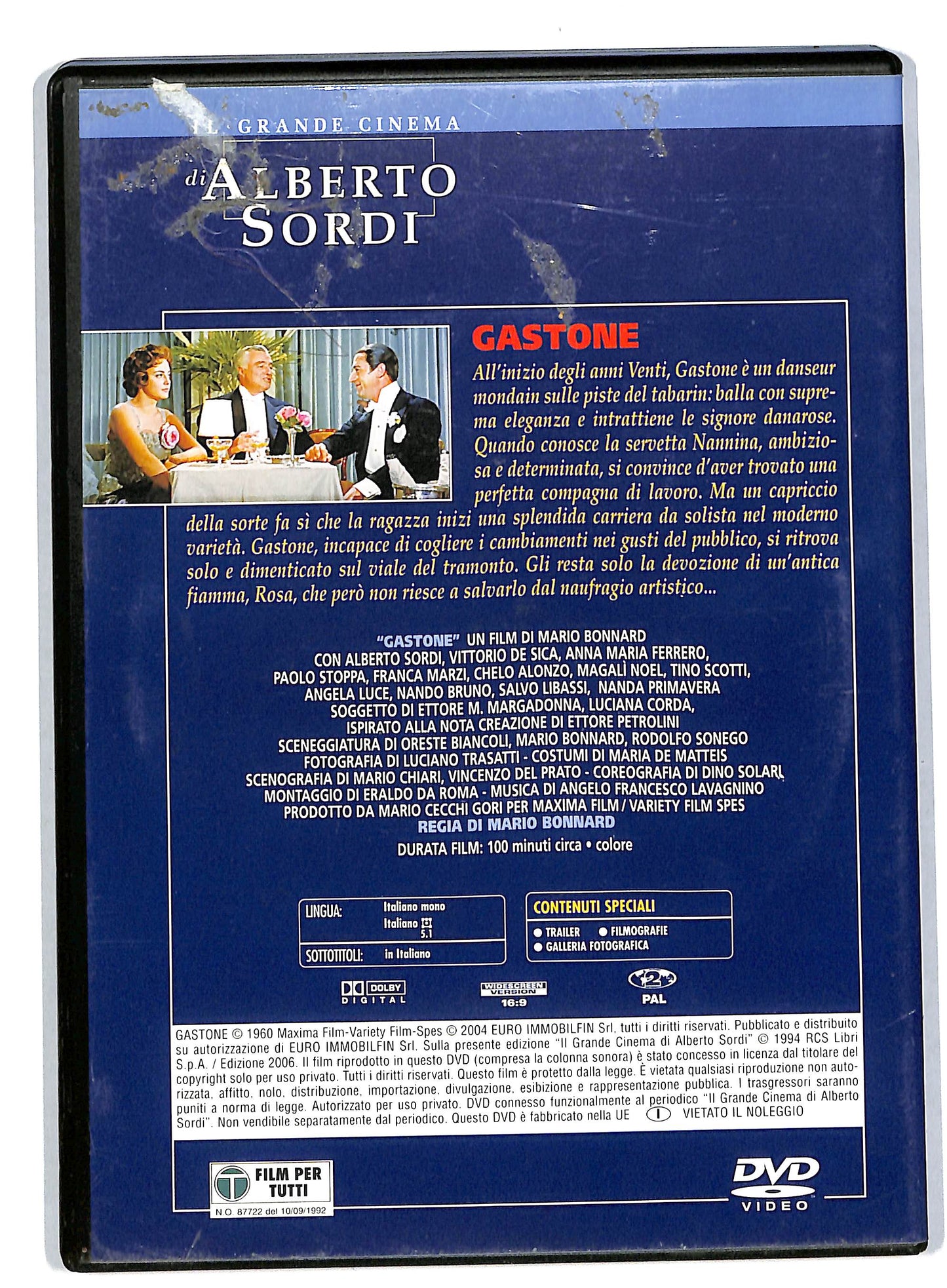 EBOND Gastone -  Alberto Sordi  Editoriale DVD DB559015