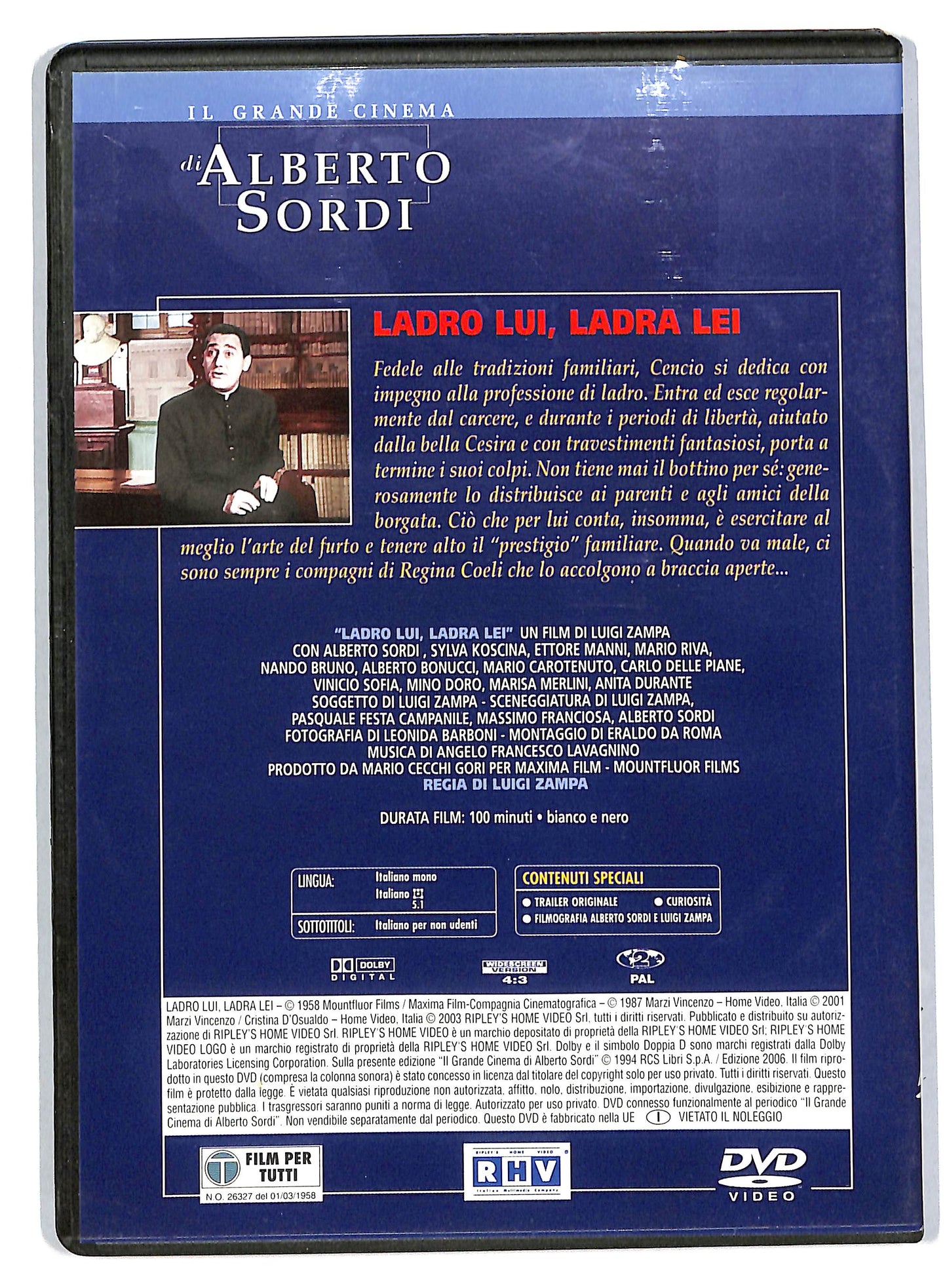 EBOND Ladro Lui,ladra Lei - Alberto Sordi  EDITORIALE DVD DB559018