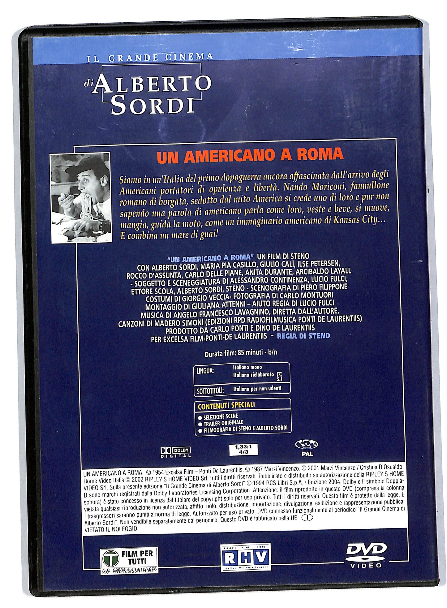 EBOND Un americano a Roma - Alberto Sordi  EDITORIALE DVD DB559019