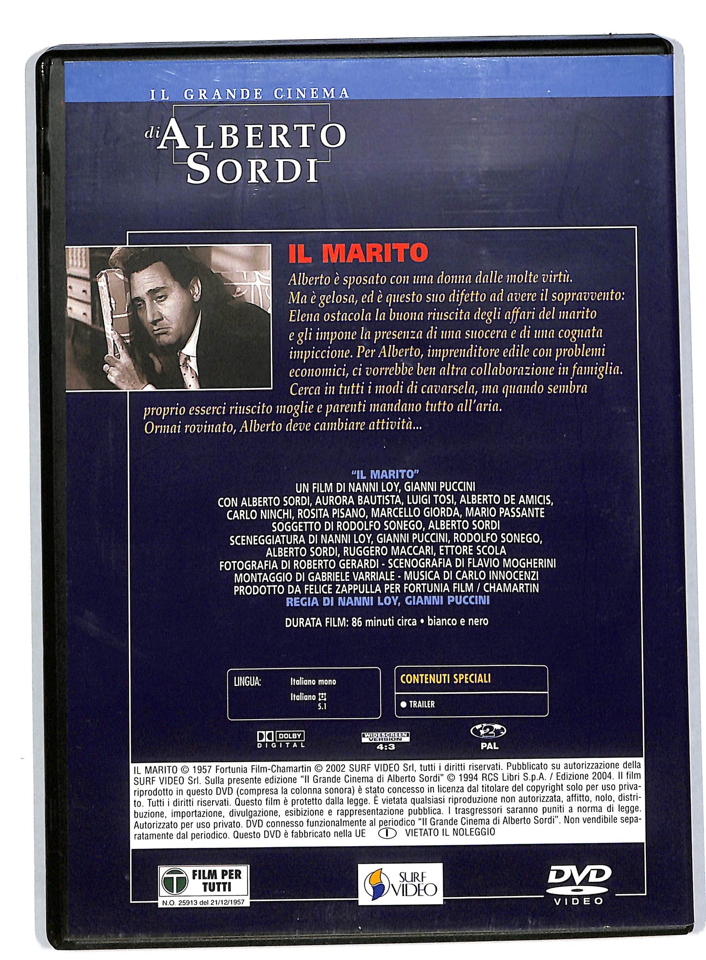 EBOND IL marito -  Alberto Sordi  EDITORIALE DVD DB559034