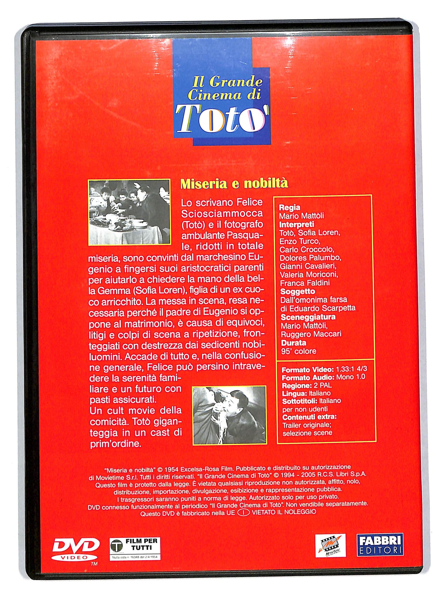 EBOND Miseria e nobilta  EDITORIALE DVD DB559043