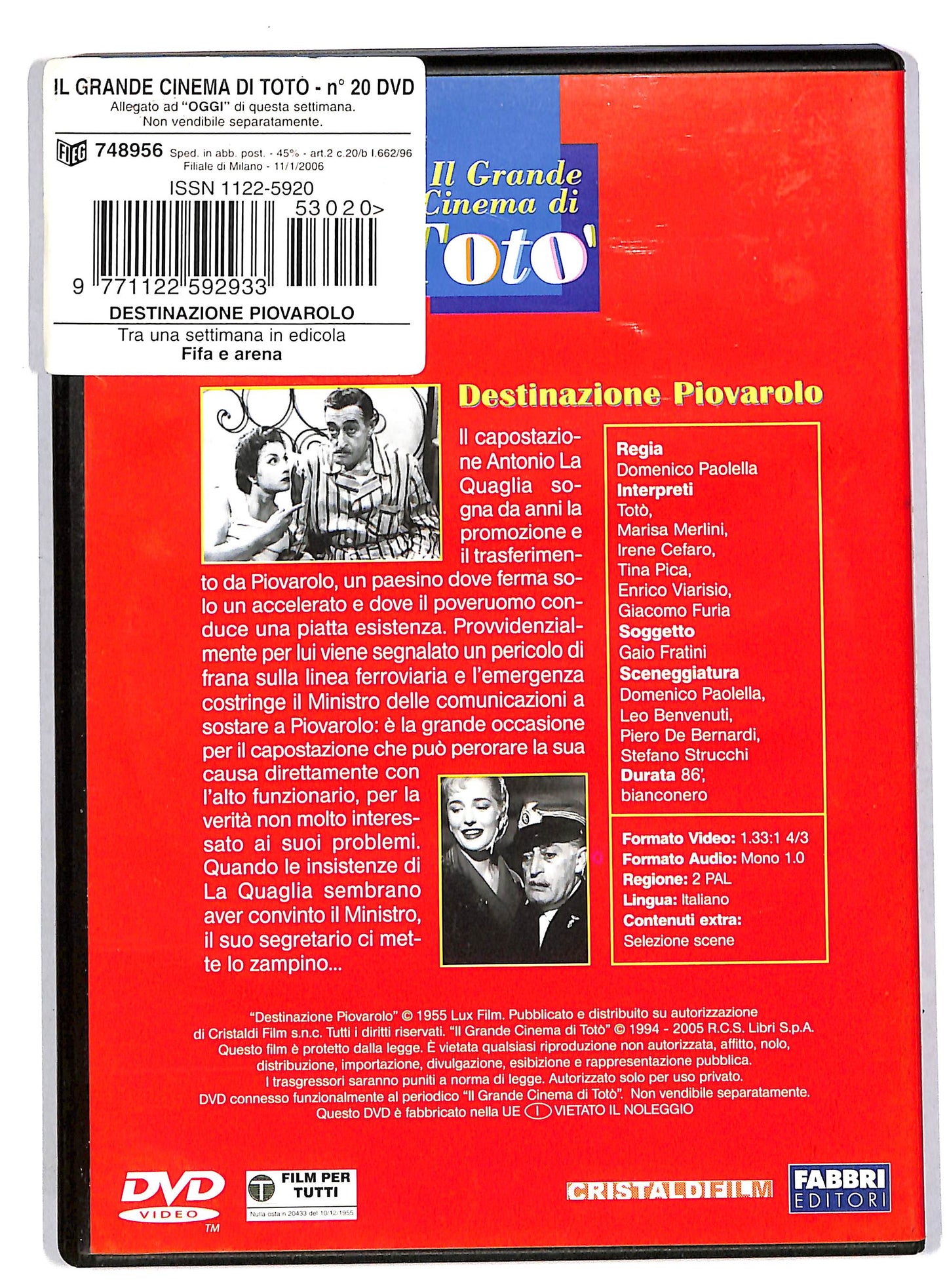 EBOND Destinazione Piovarolo EDITORIALE DVD DVD DB559501