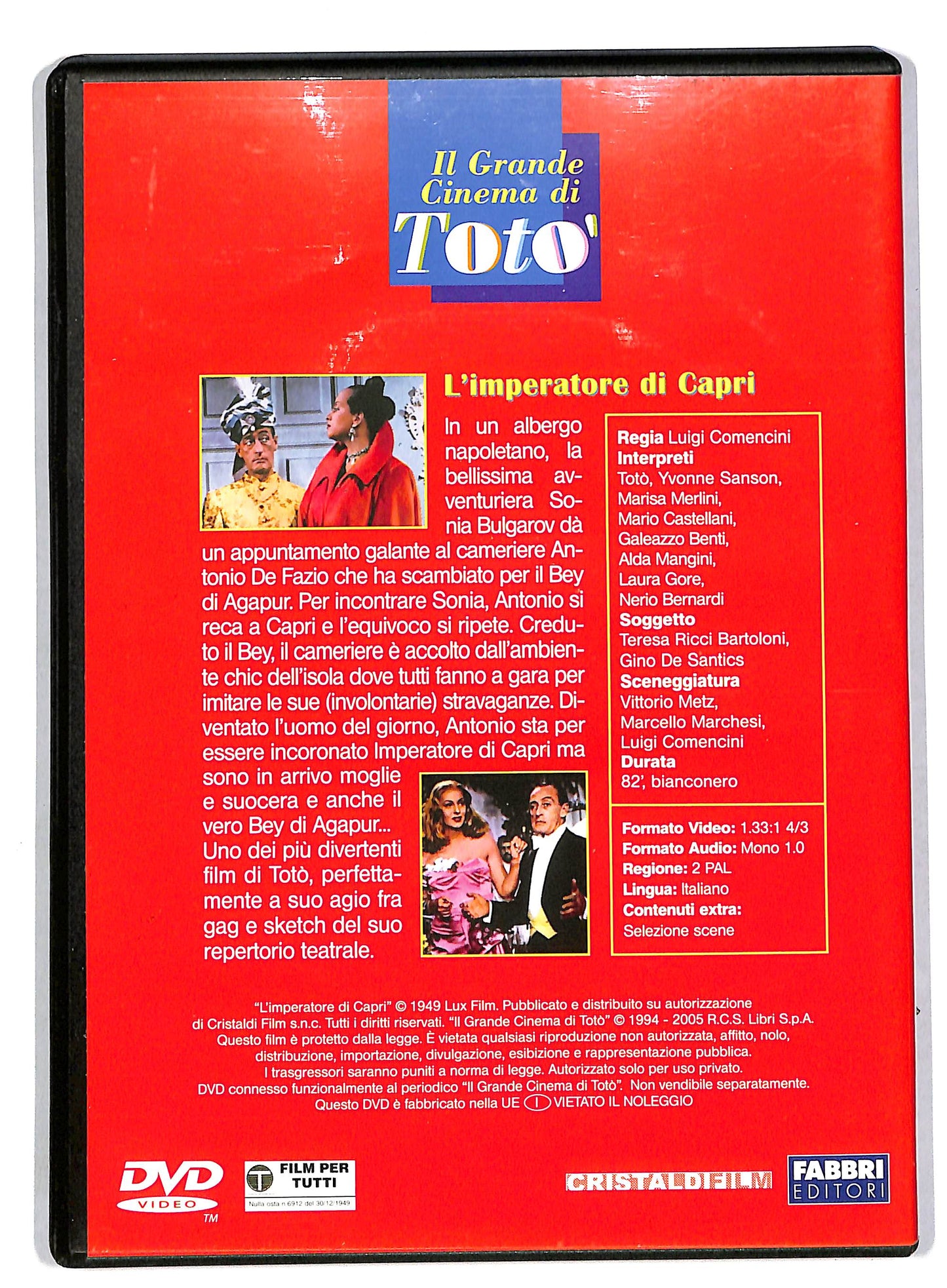EBOND L'imperatore di Capri EDITORIALE  DVD DB559526