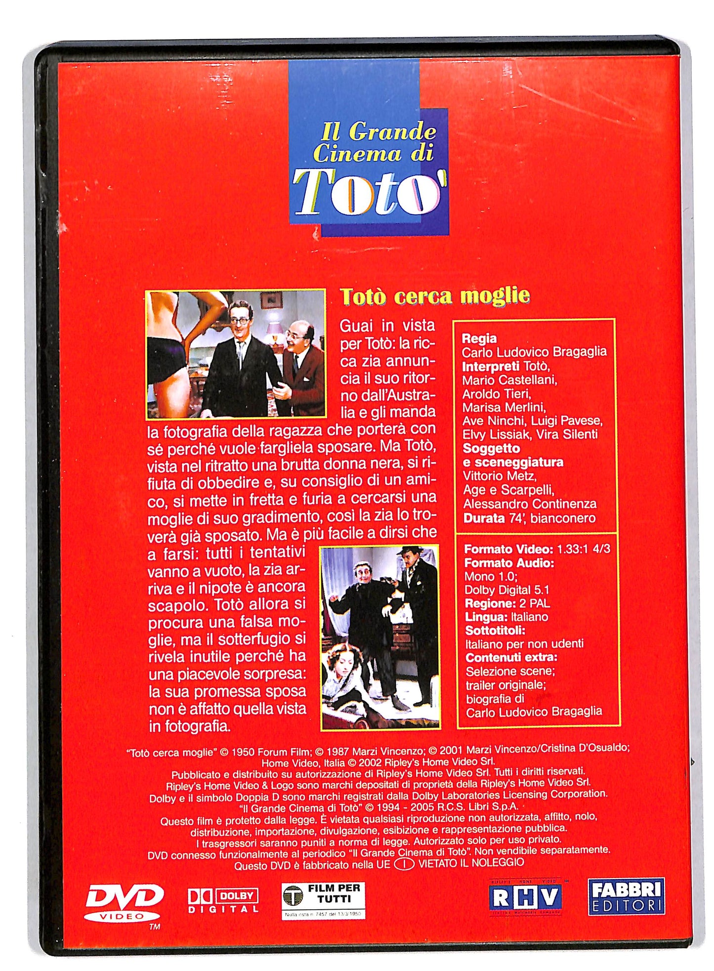 EBOND Toto cerca moglie EDITORIALE DVD DB559528