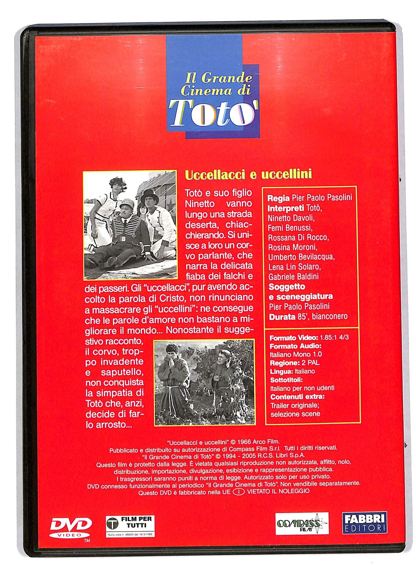 EBOND Uccellacci e Uccellini EDITORIALE DVD  DVD DB559542