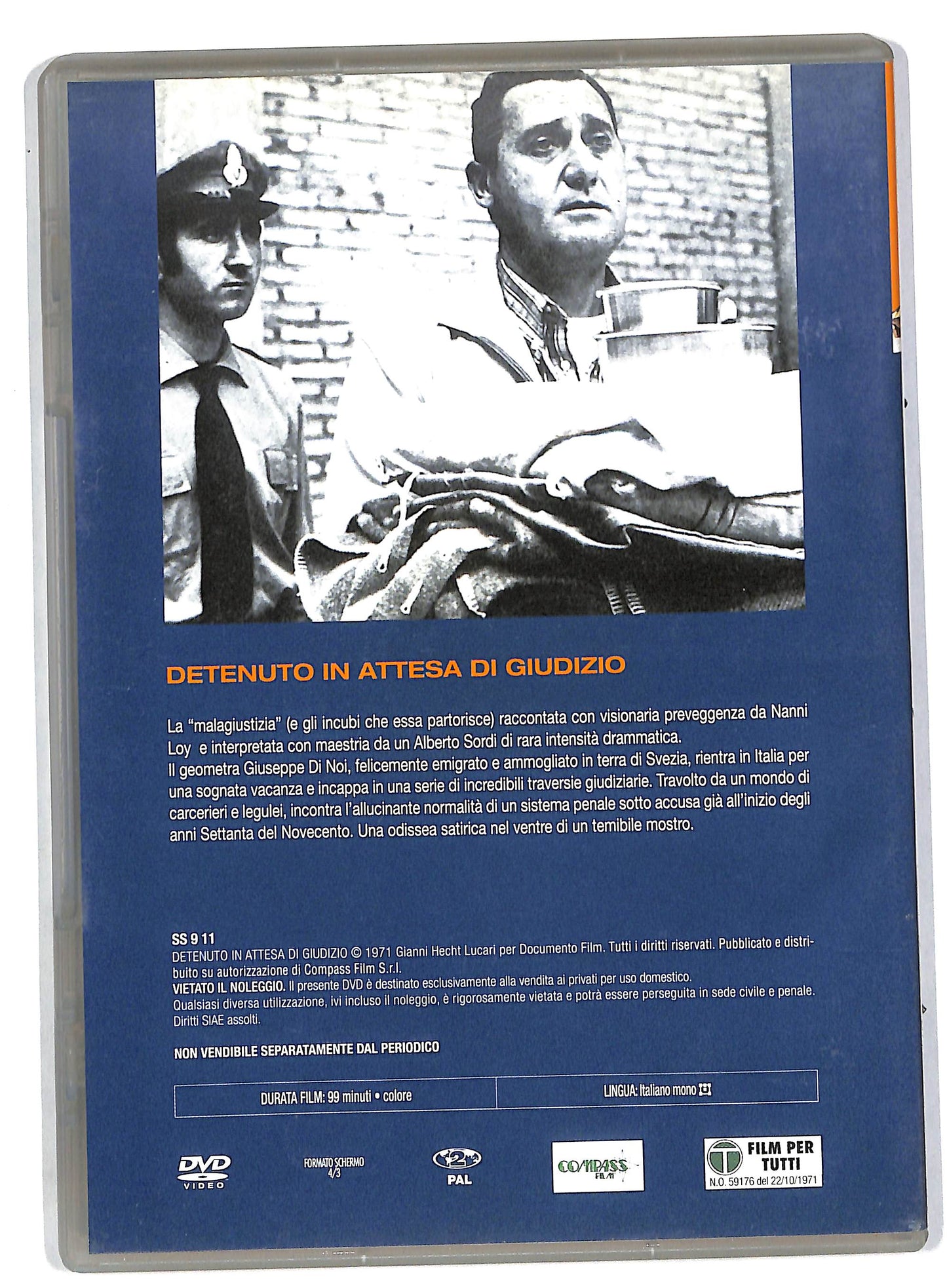 EBOND Detenuto In Attesa Di Giudizio EDITORIALE DVD DB560124