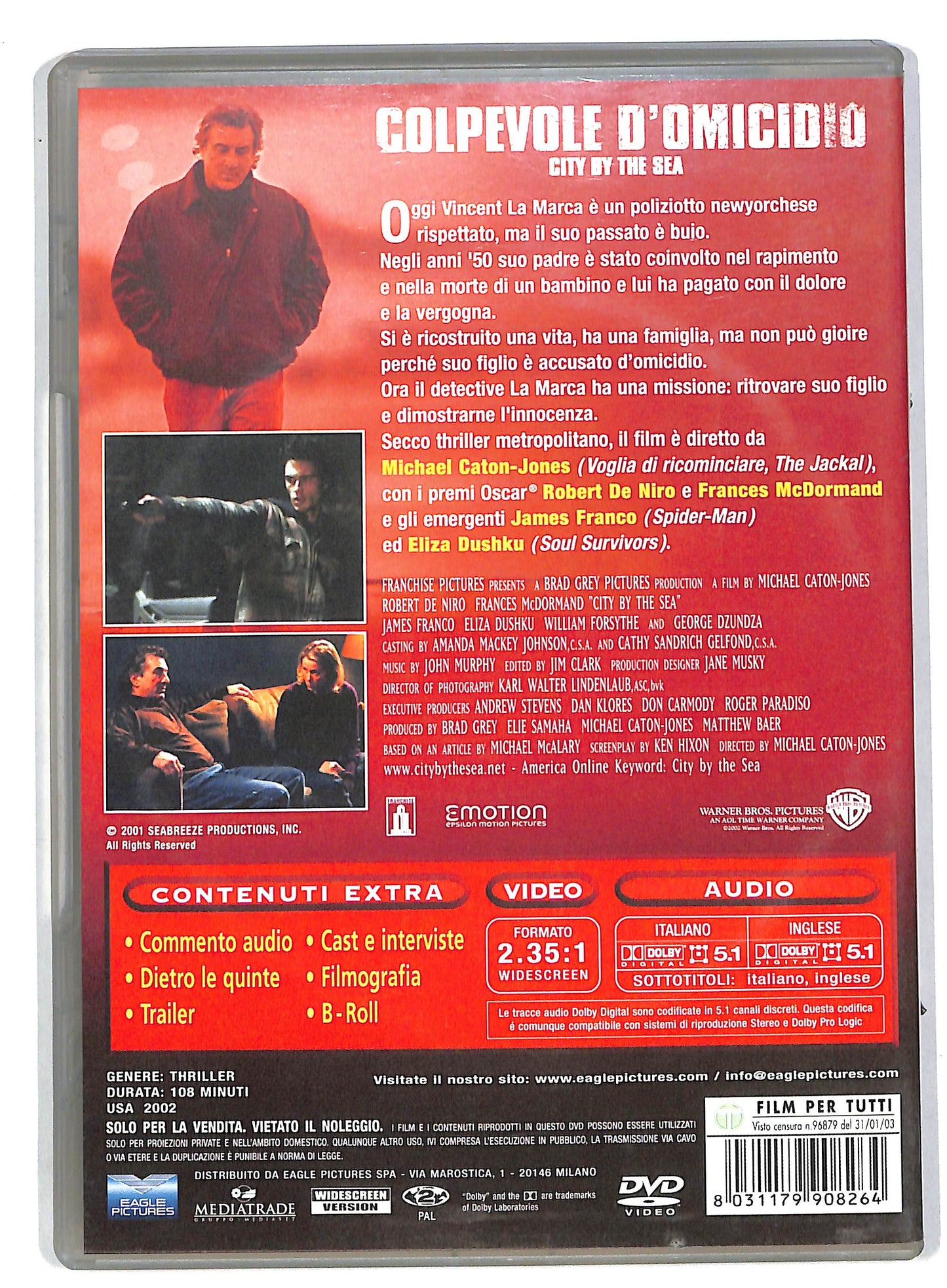 EBOND Colpevole d'omicidio  DVD DB560140
