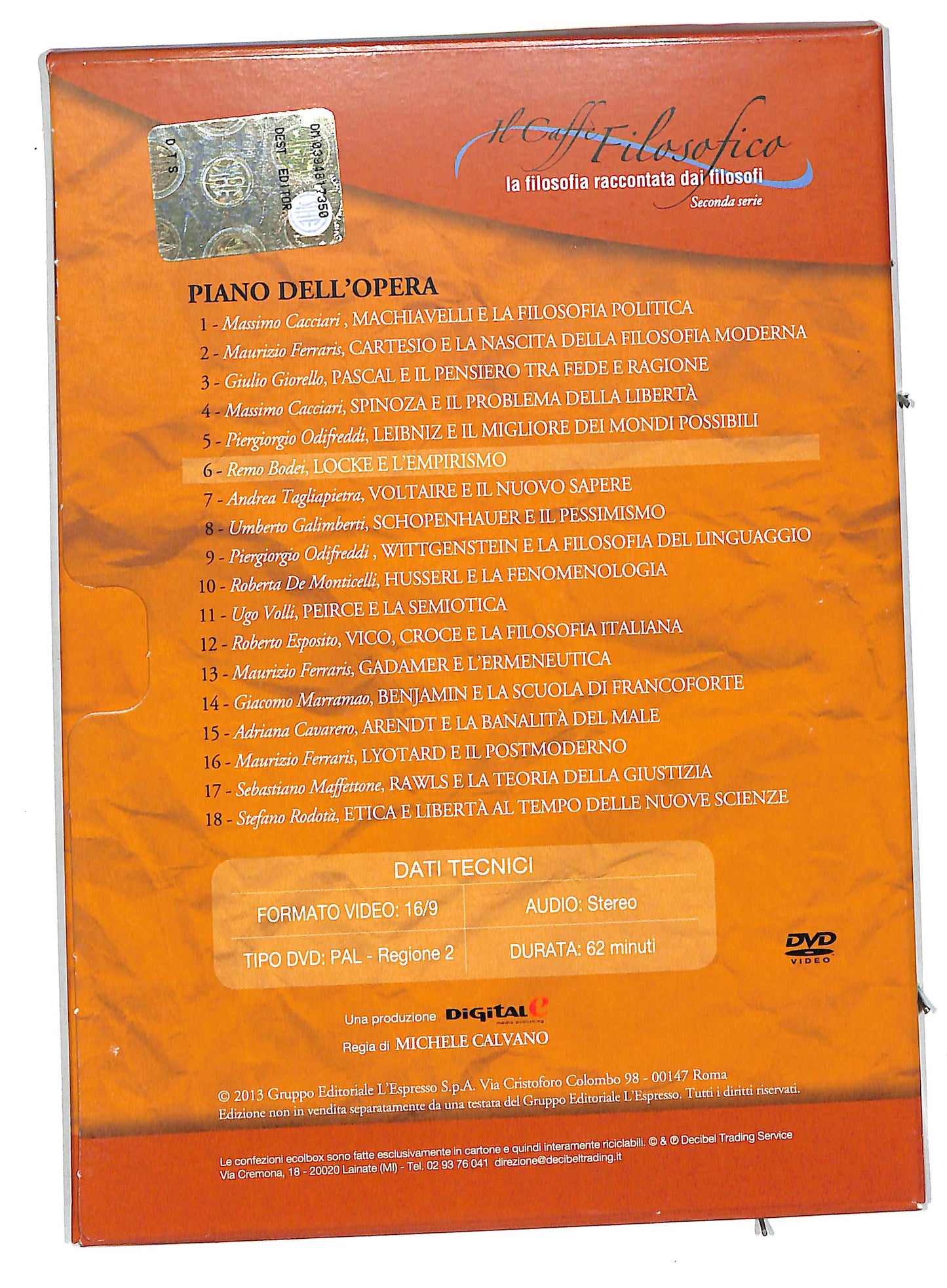 EBOND Locke e l'empirismo vol 6 DIGIPACK EDITORIALE DVD DB560166