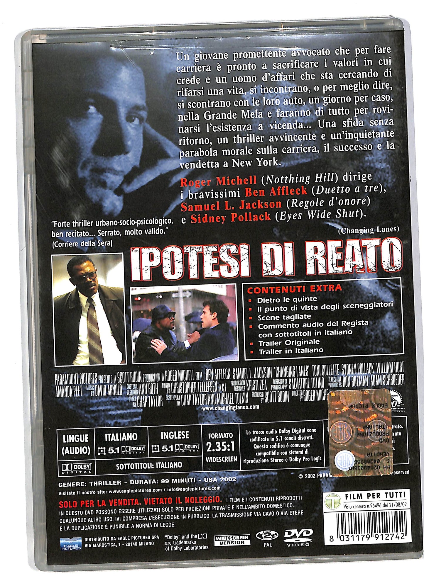 EBOND Ipotesi di reato DVD DB560460