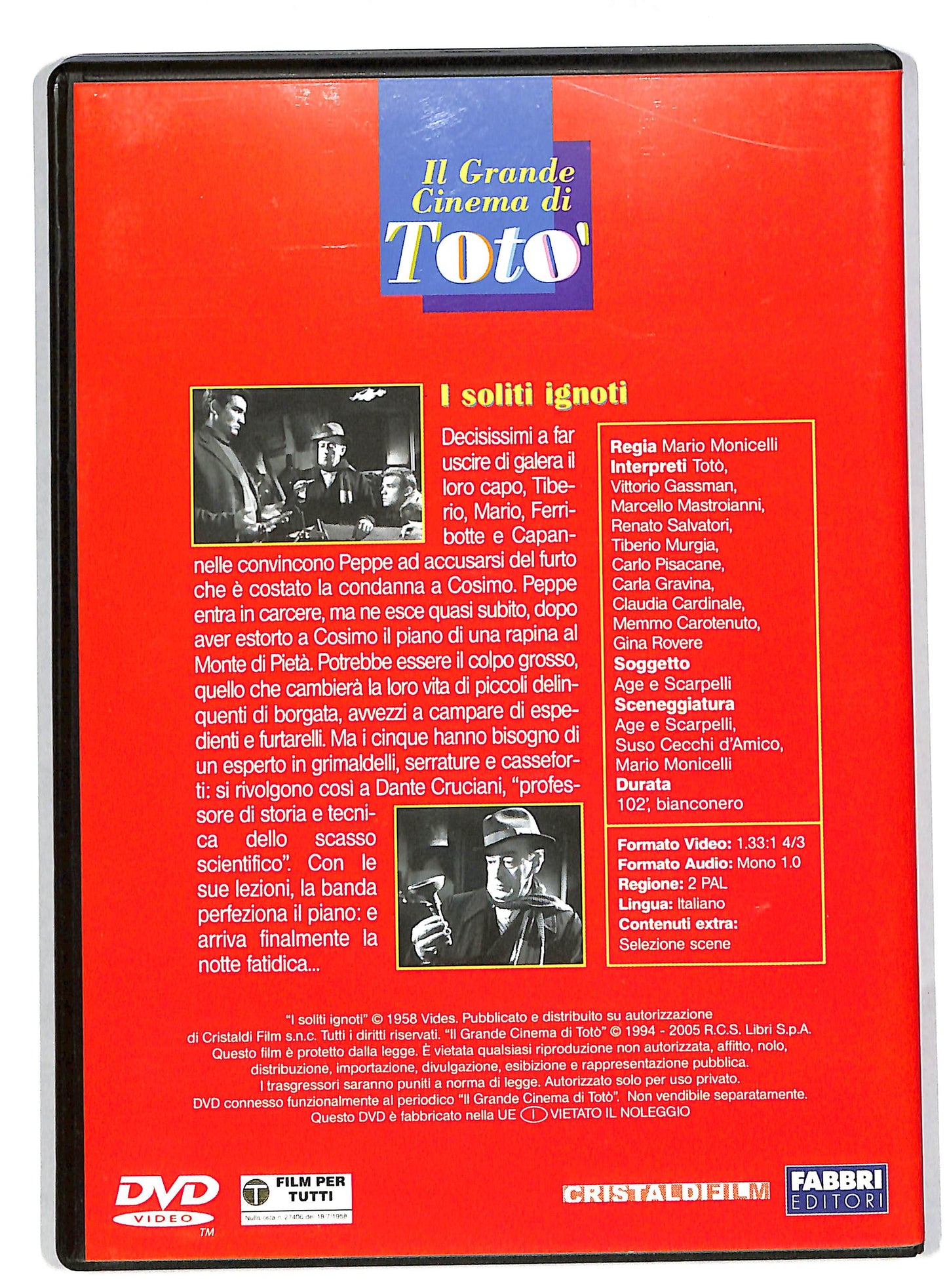 EBOND Il Grande Cinema Di Toto - I Soliti Ignoti EDITORIALE DVD DB561108