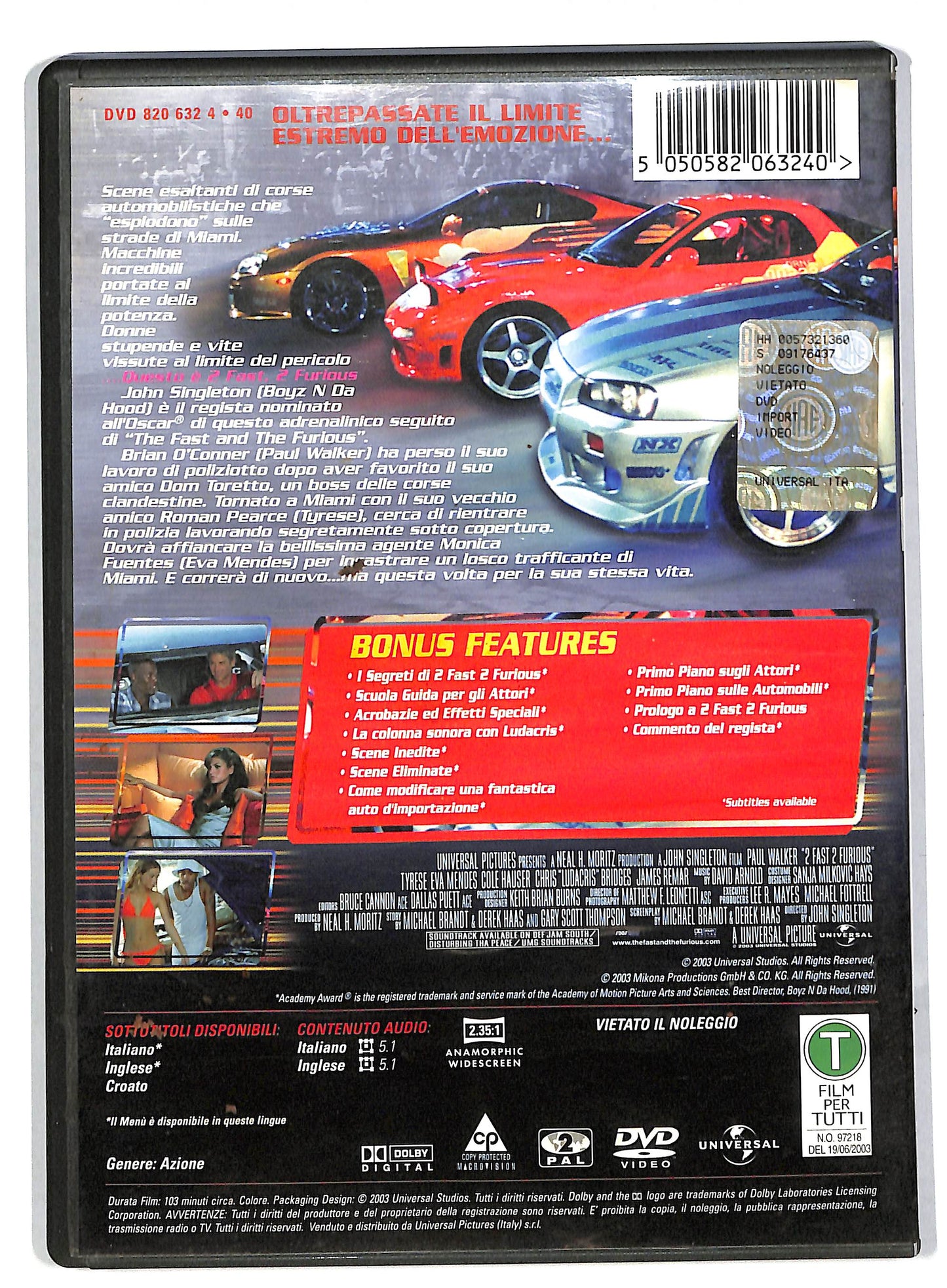 EBOND 2 Fast 2 Furious DVD DB561115