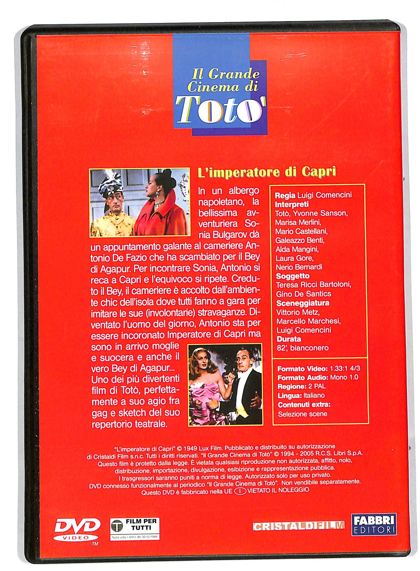 EBOND L'imperatore Di Capri EDITORIALE DVD DB561132
