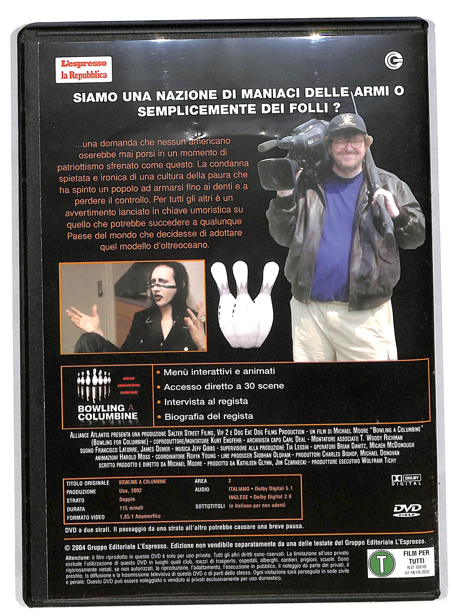 EBOND Bowling a Columbine EDITORIALE DVD DB561410