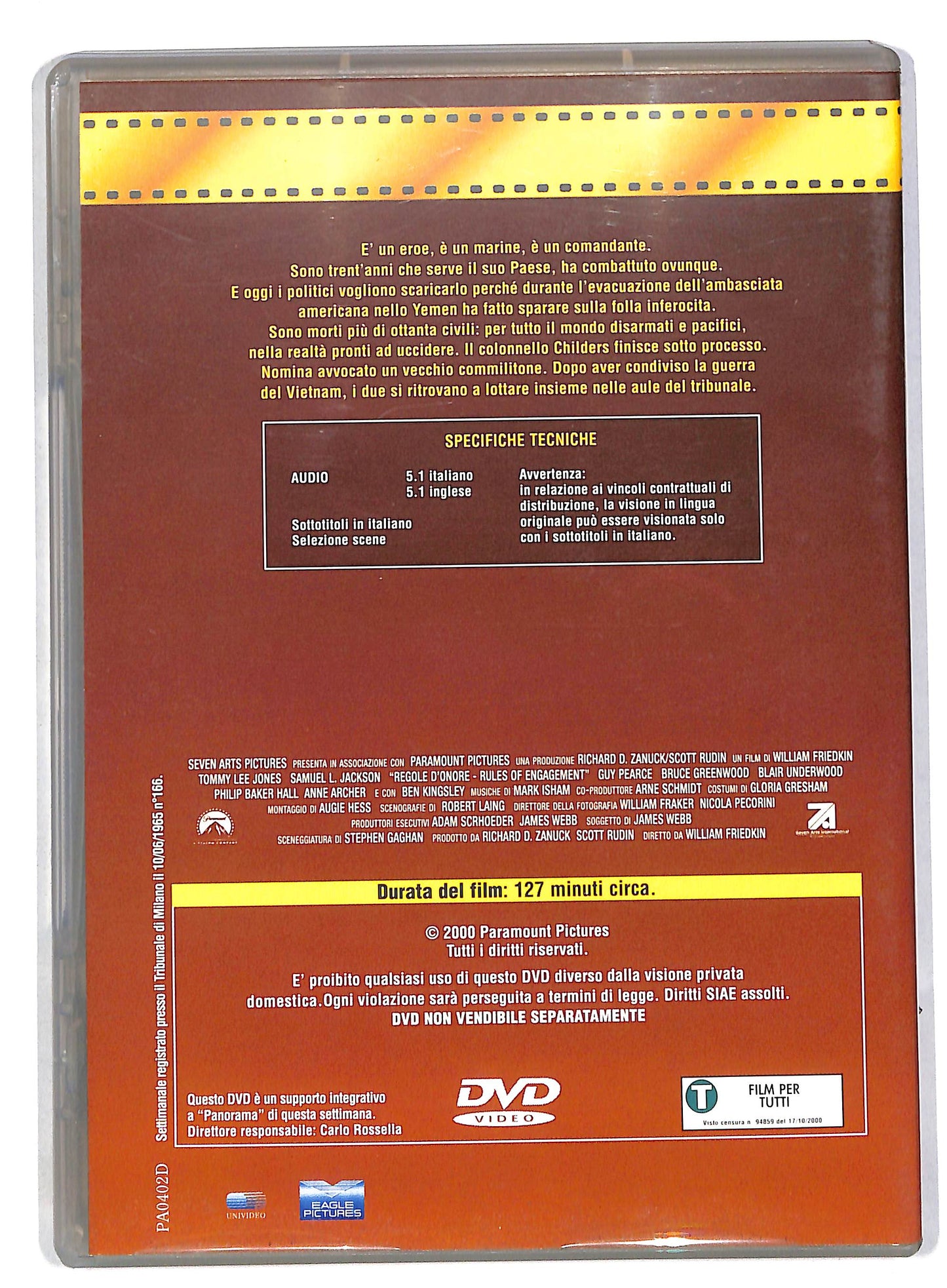 EBOND Regole d'onore EDITORIALE DVD DB562146