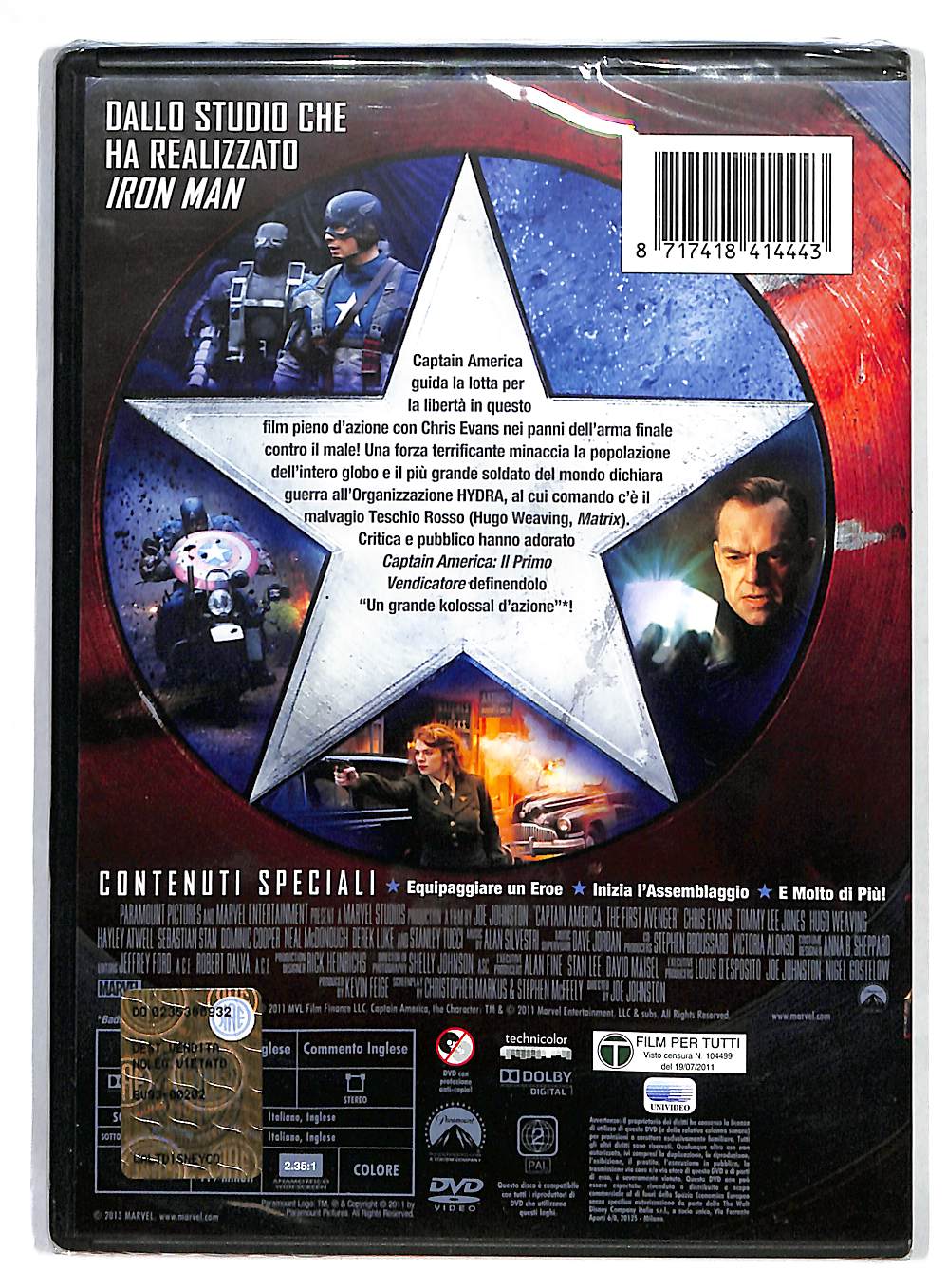 EBOND Captain America, il Primo Vendicatore DVD DB562450