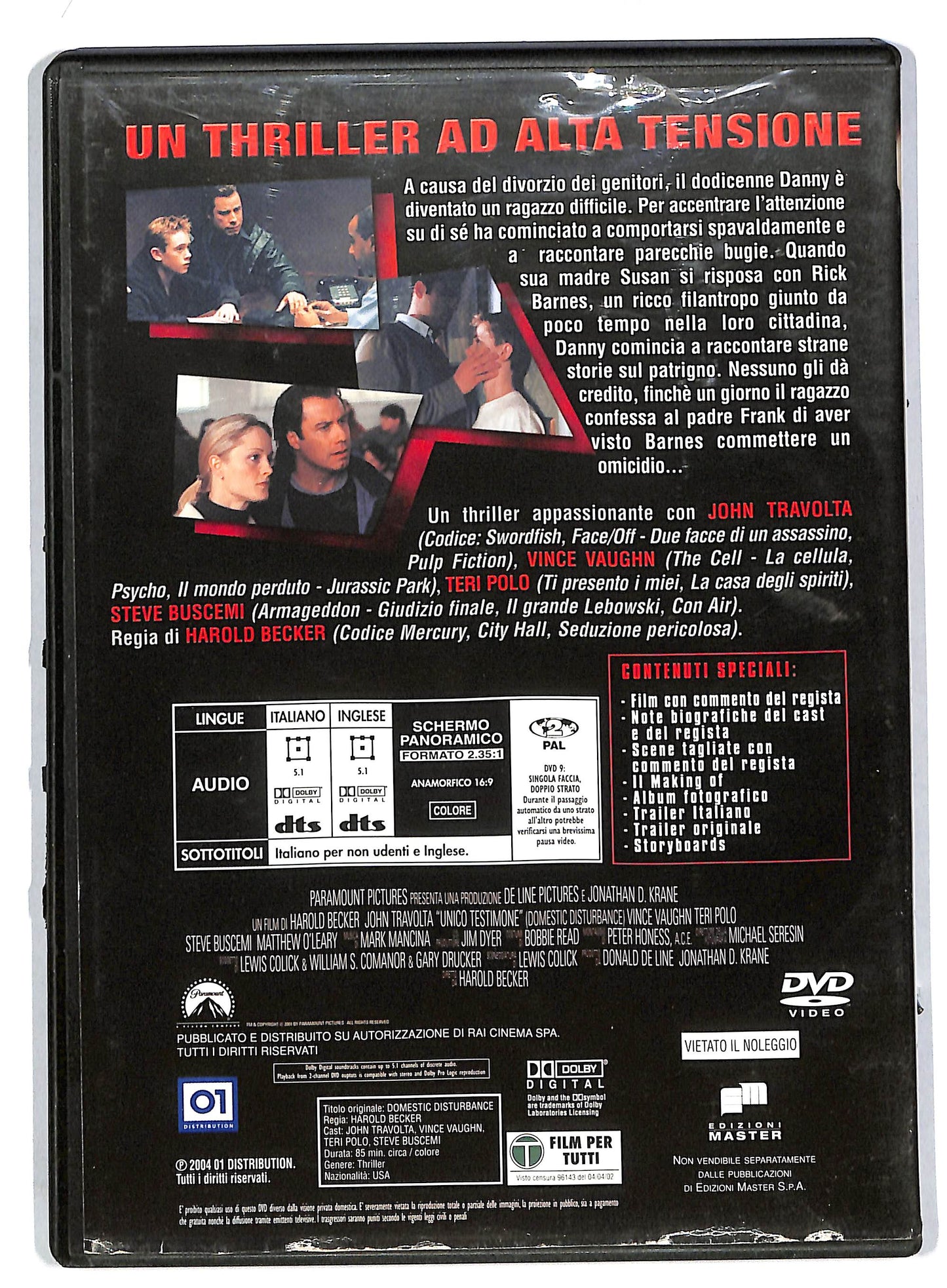 EBOND Unico Testimone EDITORIALE DVD DB562653