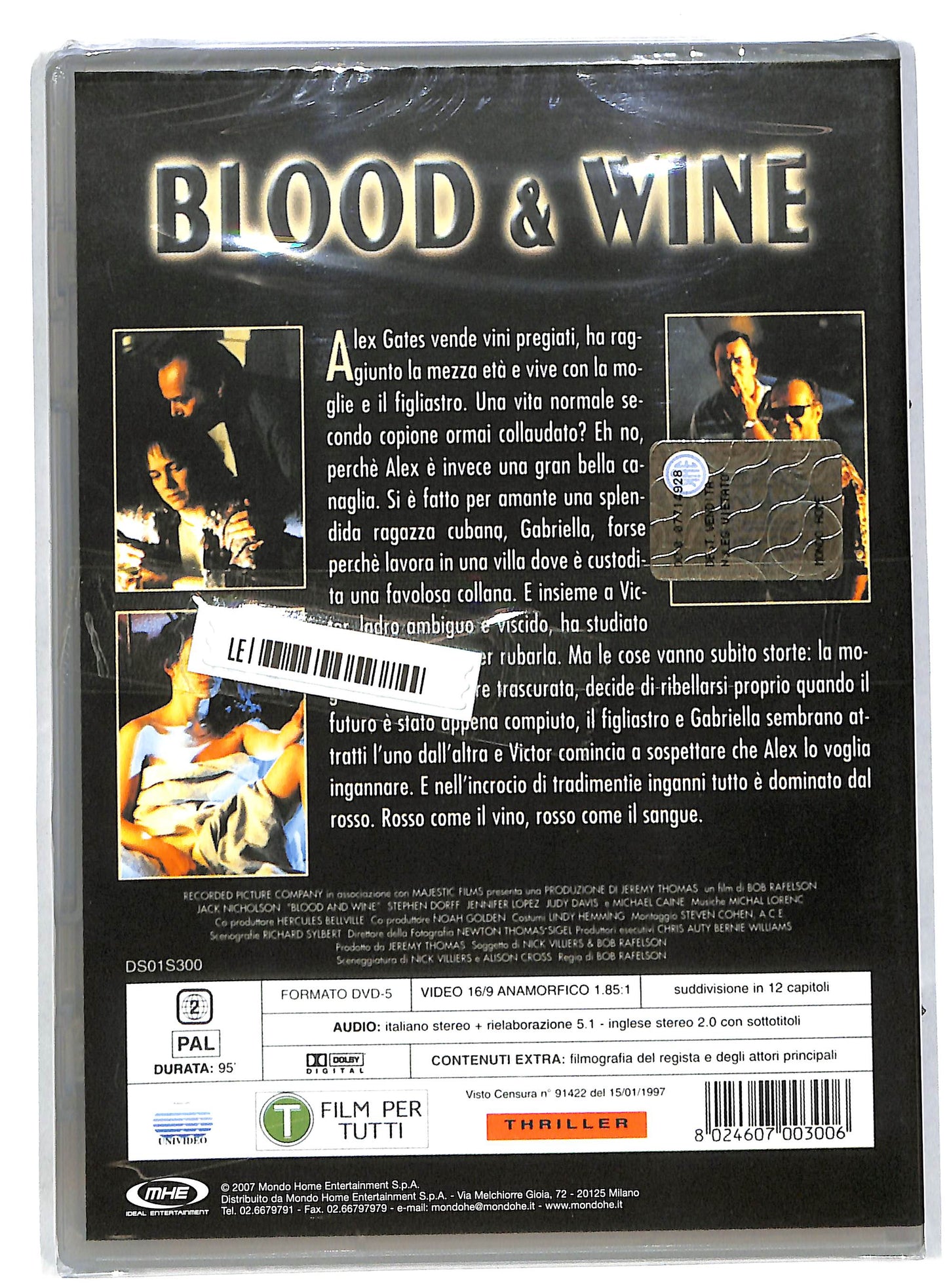 EBOND Blood e Wine DVD DB562655
