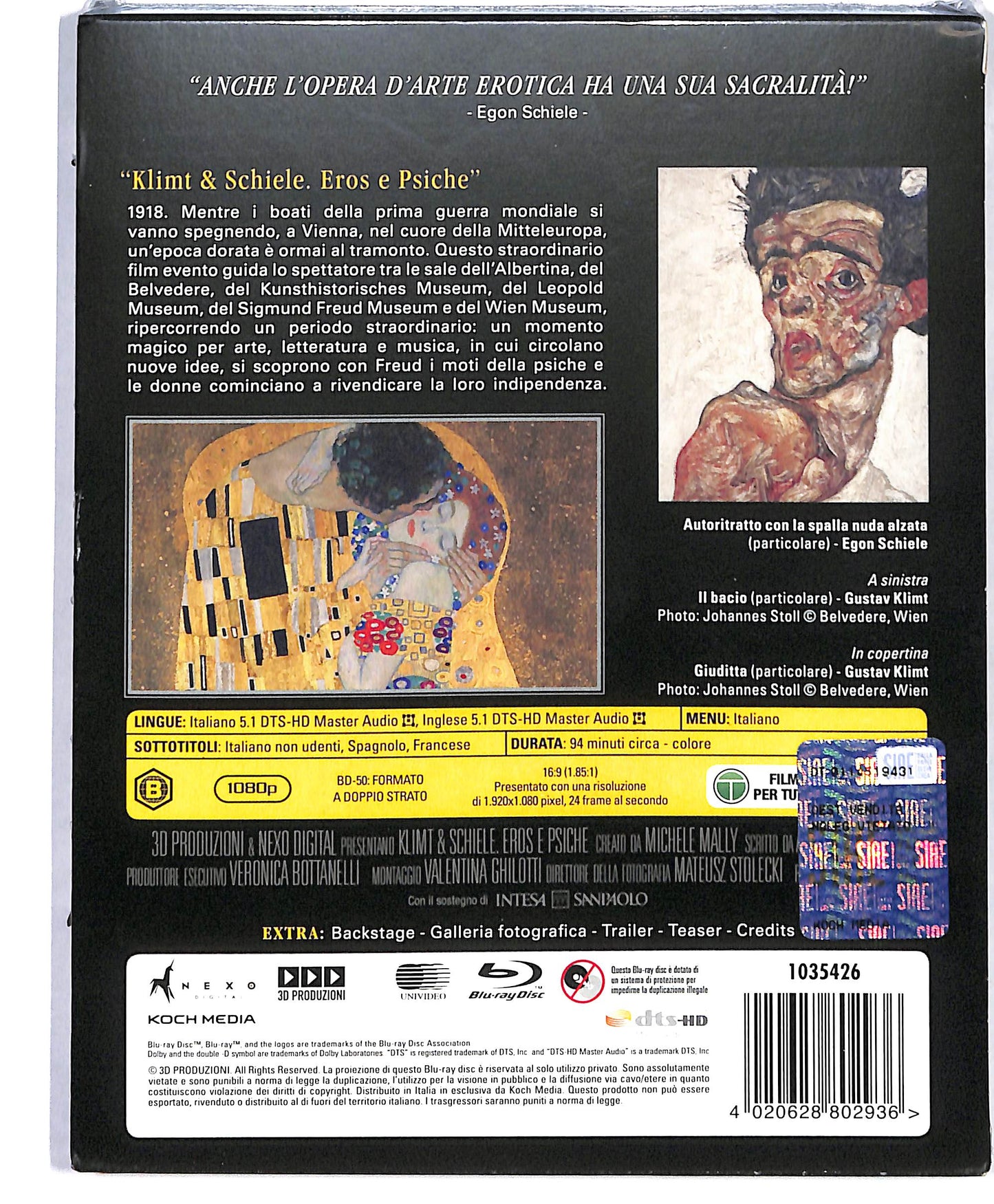 EBOND Klimt & Schiele - Eros e Psiche Slipcase BLURAY DB562840