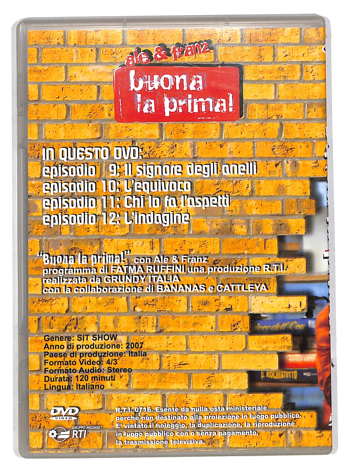 EBOND Buona la prima - ale e franz episodi 9 - 12 EDITORIALE  DVD DB563102