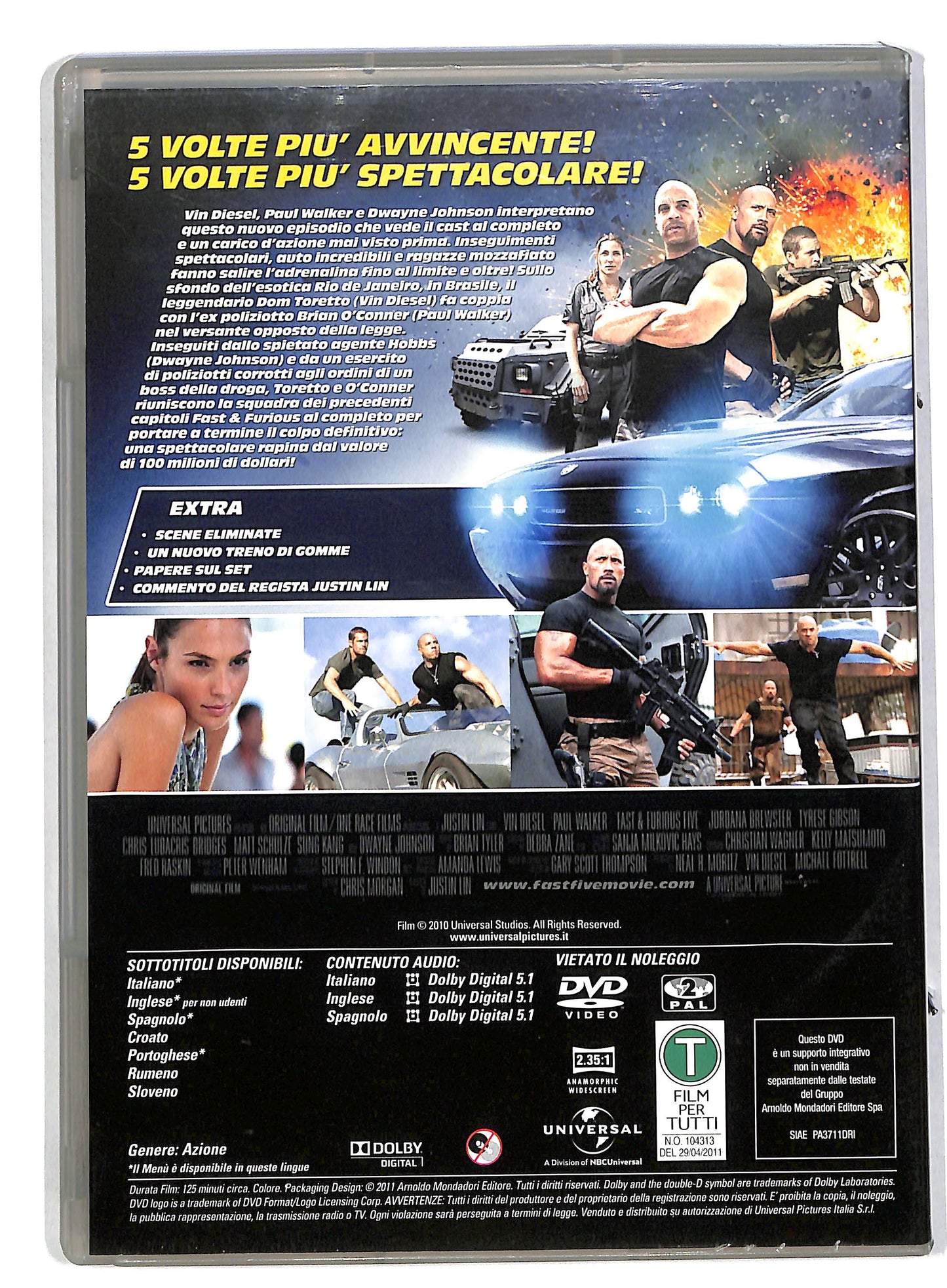 EBOND Fast e furious 5 EDITORIALE  DVD DB563147
