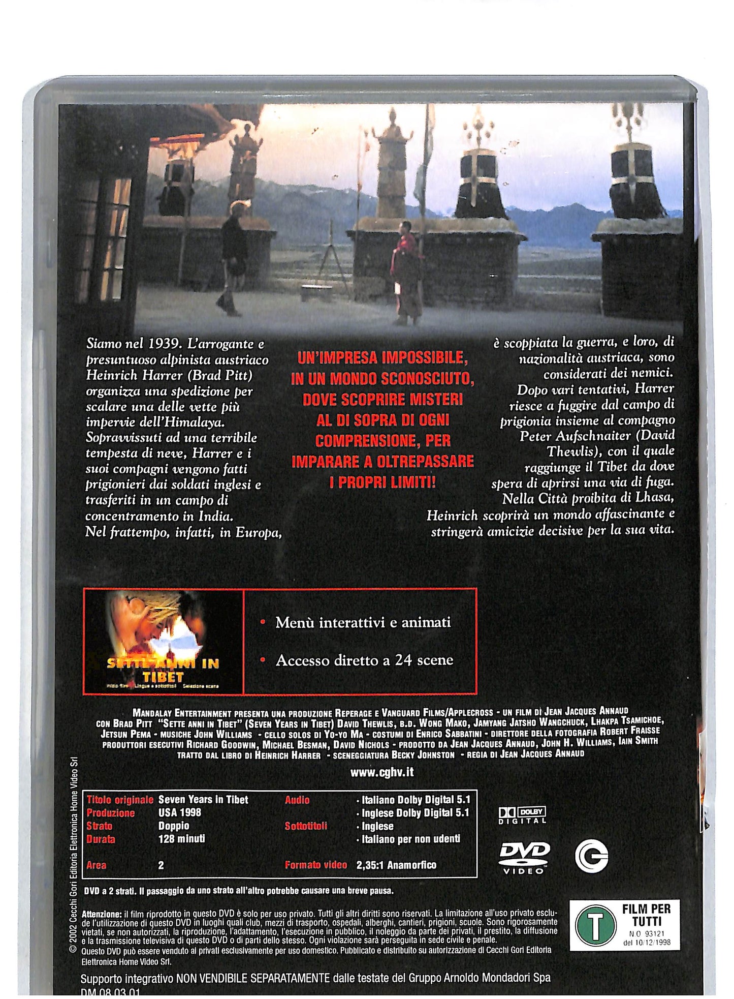 EBOND Sette anni in tibet EDITORIALE DVD DB563148