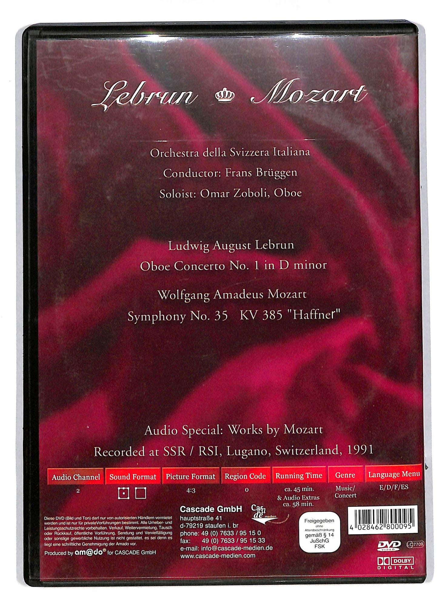 EBOND Lebrun - mozart DVD DB563636