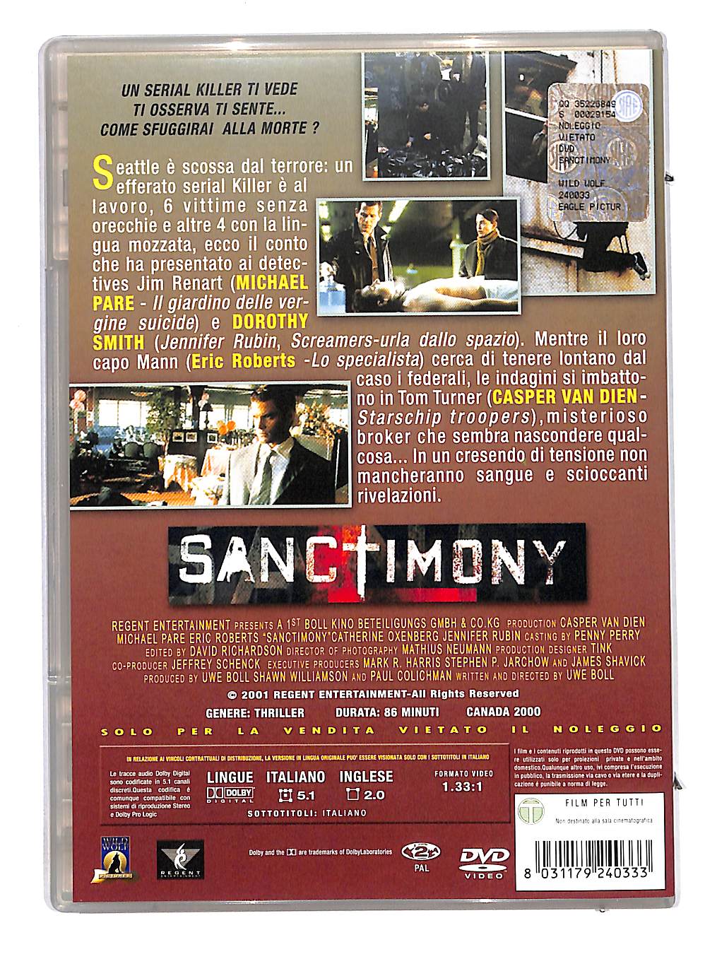 EBOND Sanctimony - Wild Wolf Collection - SlimCase DVD DB564411