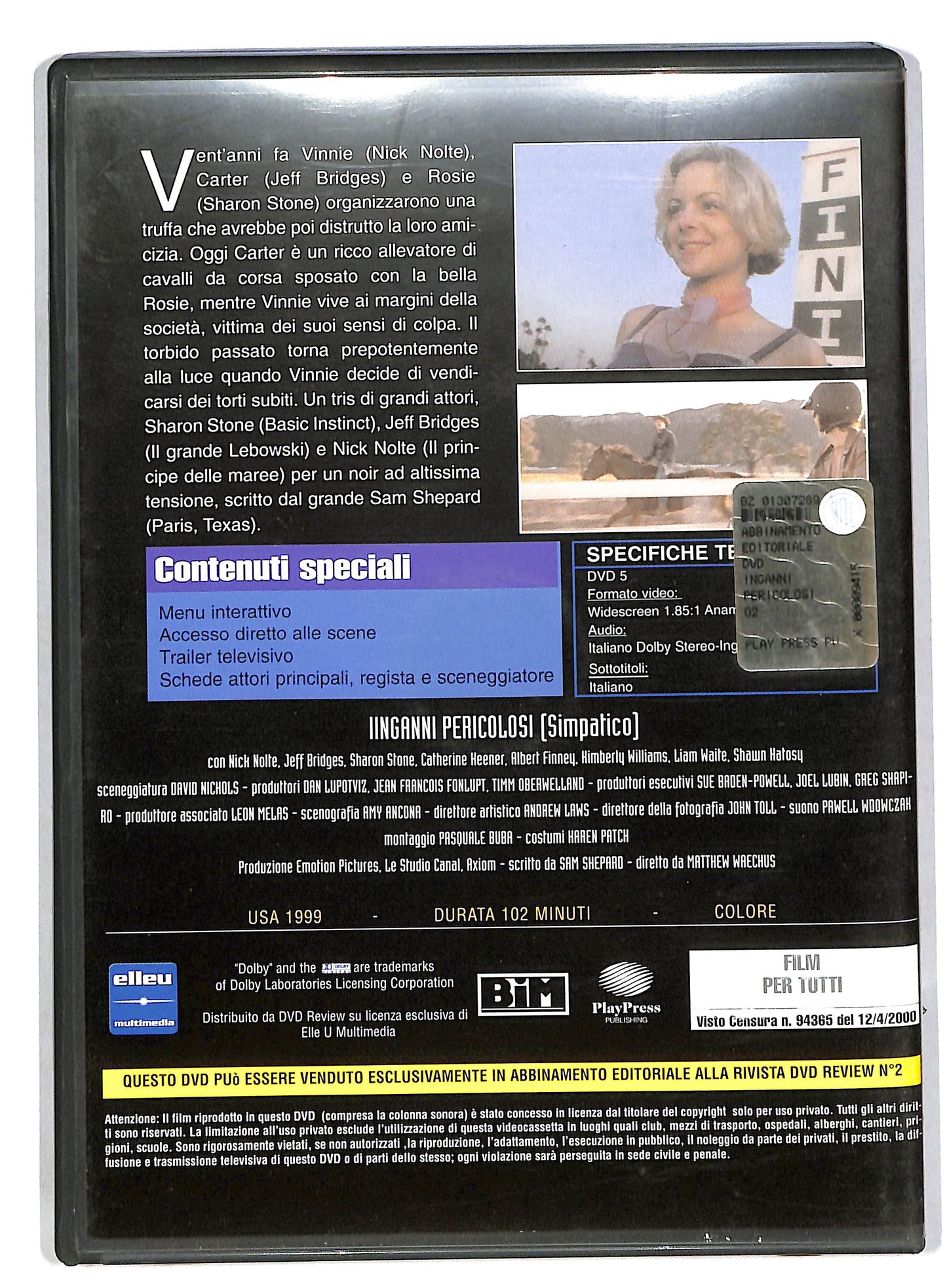 EBOND Inganni pericolosi EDITORIALE DVD DB564660