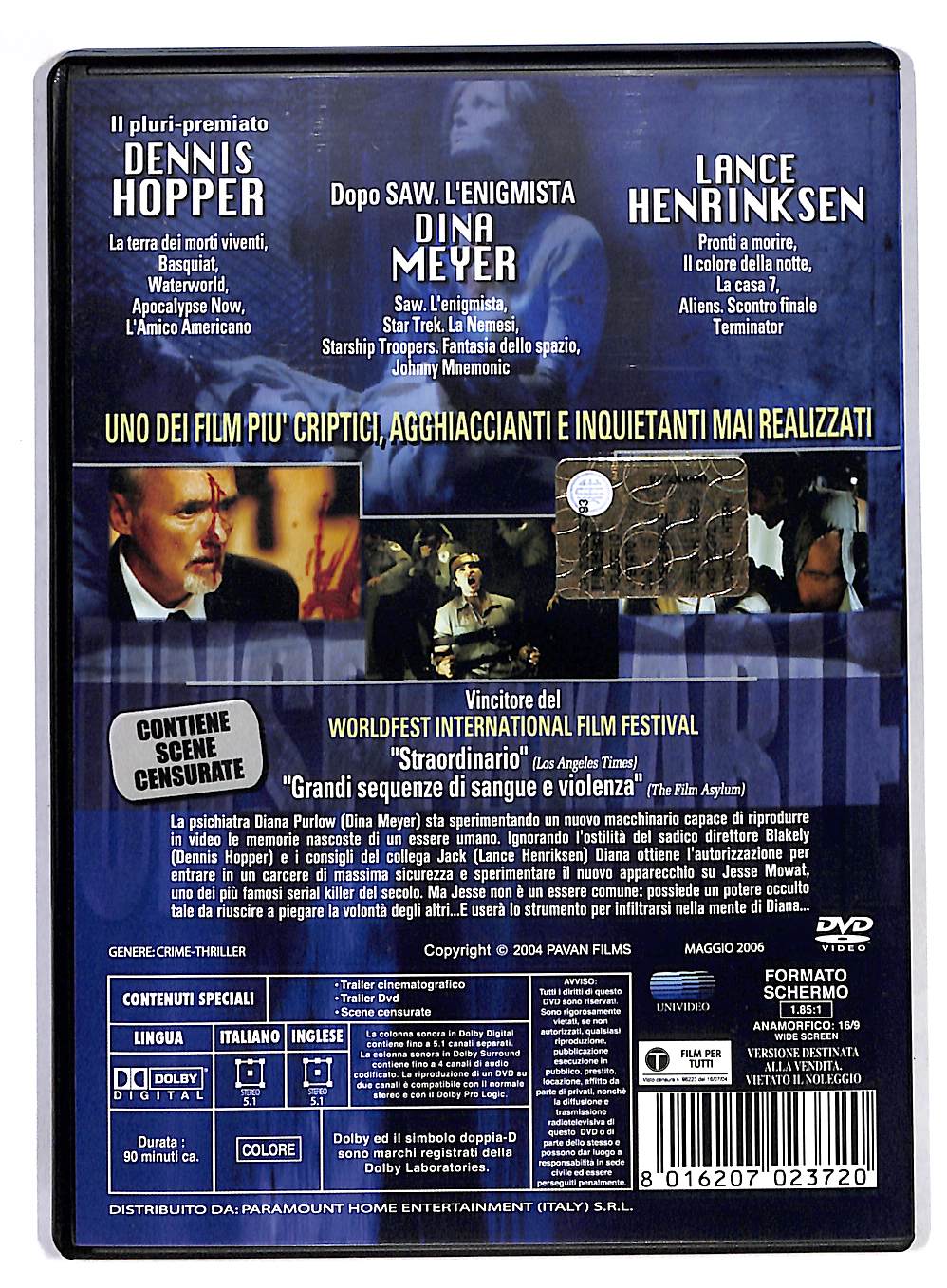 EBOND Unspeakable Con Dennis Hopper DVD DB564953
