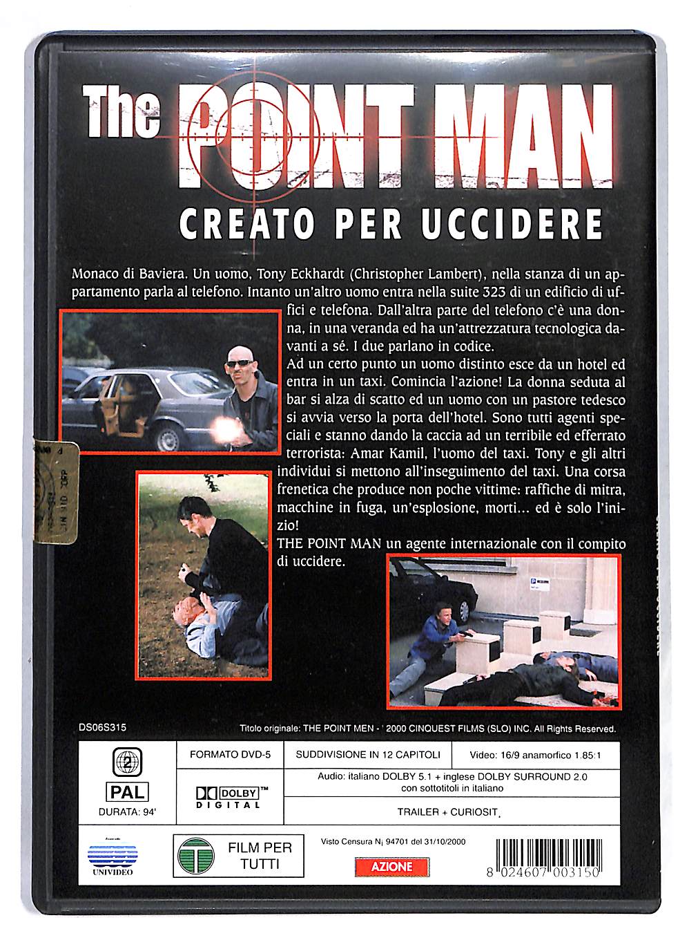 EBOND The Point Man - Creato per uccidere DVD DB565102