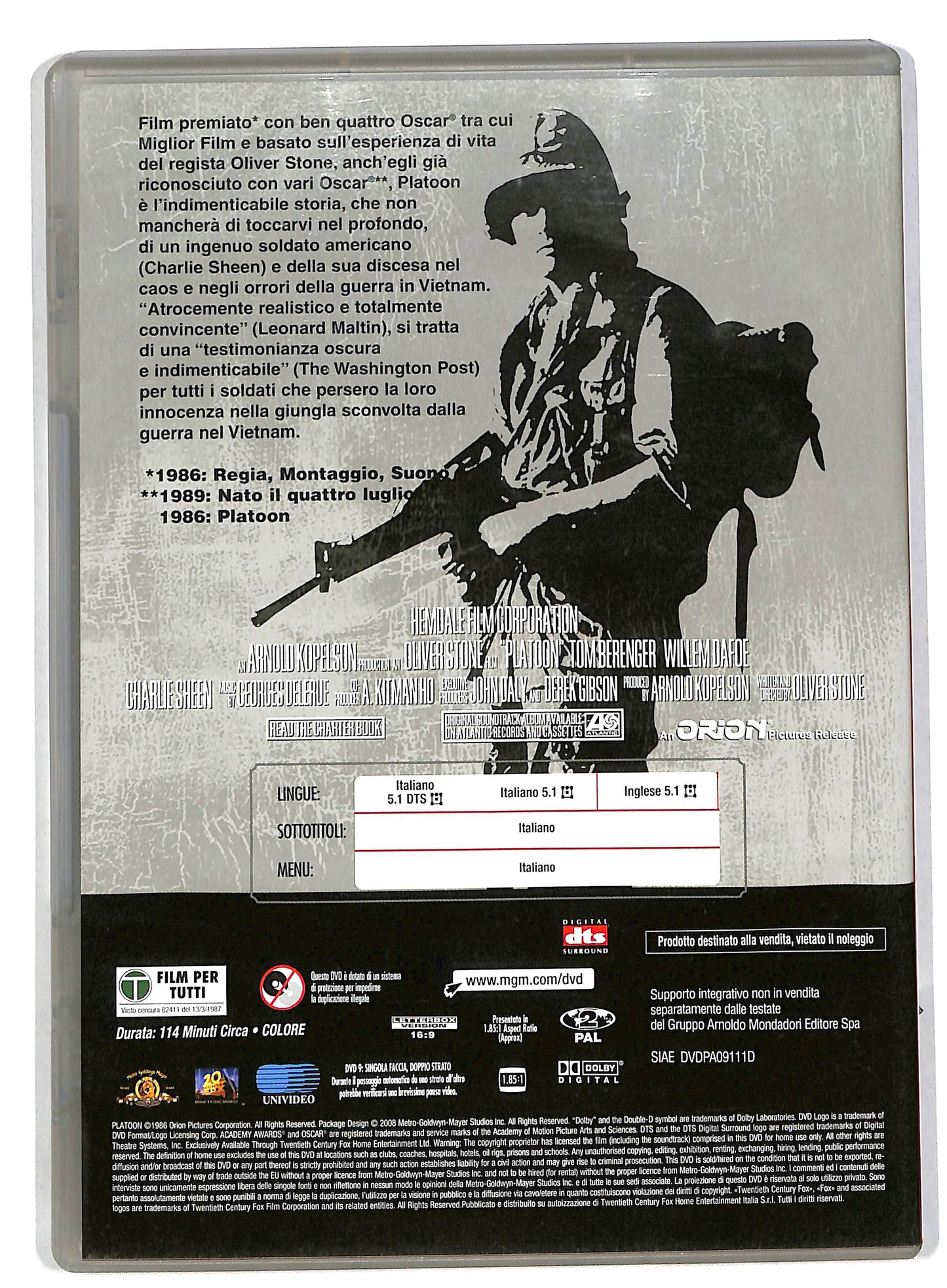 EBOND Platoon EDITORIALE DVD DB565655