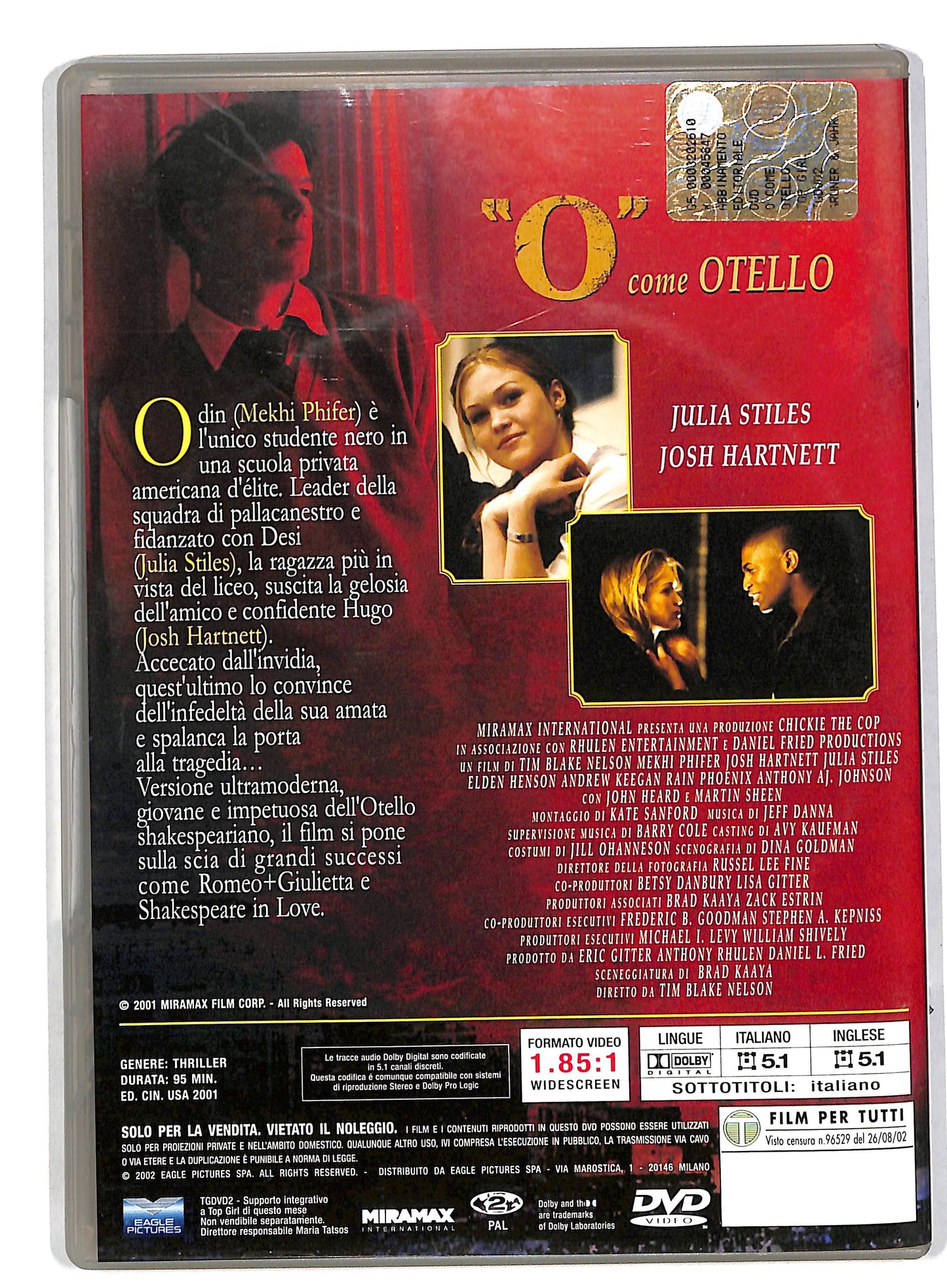 EBOND O Come Otello EDITORIALE DVD DB565657