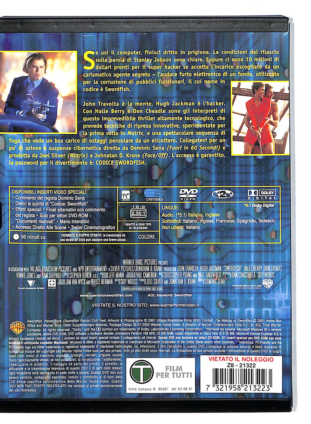 EBOND Codice Swordfish SNAPPER DVD DB566123