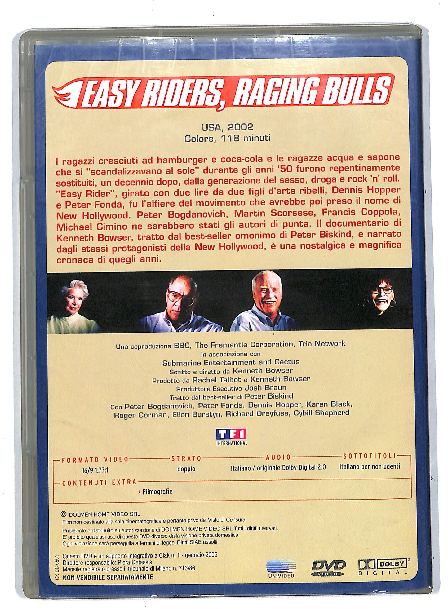 EBOND Easy riders raging bulls EDITORIALE DVD DB566301