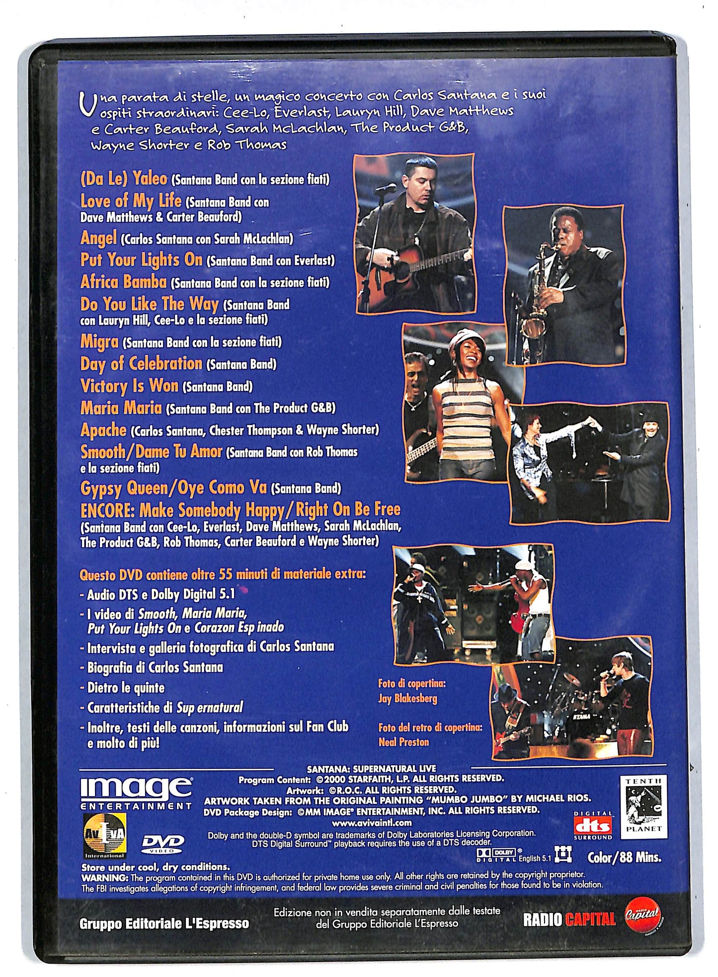 EBOND Supernatural live santana EDITORIALE DVD DB566302
