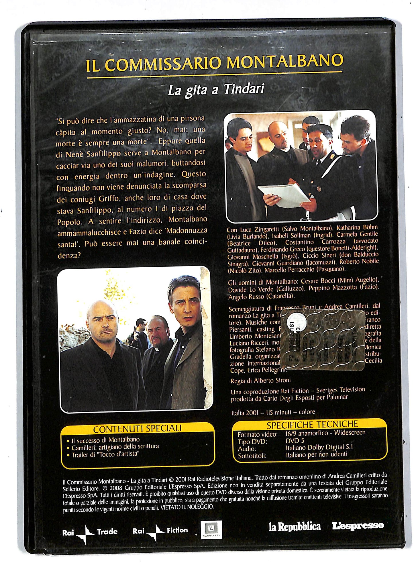 EBOND Il commissario Montalbano 5 - La gita a Tindari EDITORIALE DVD DB566333