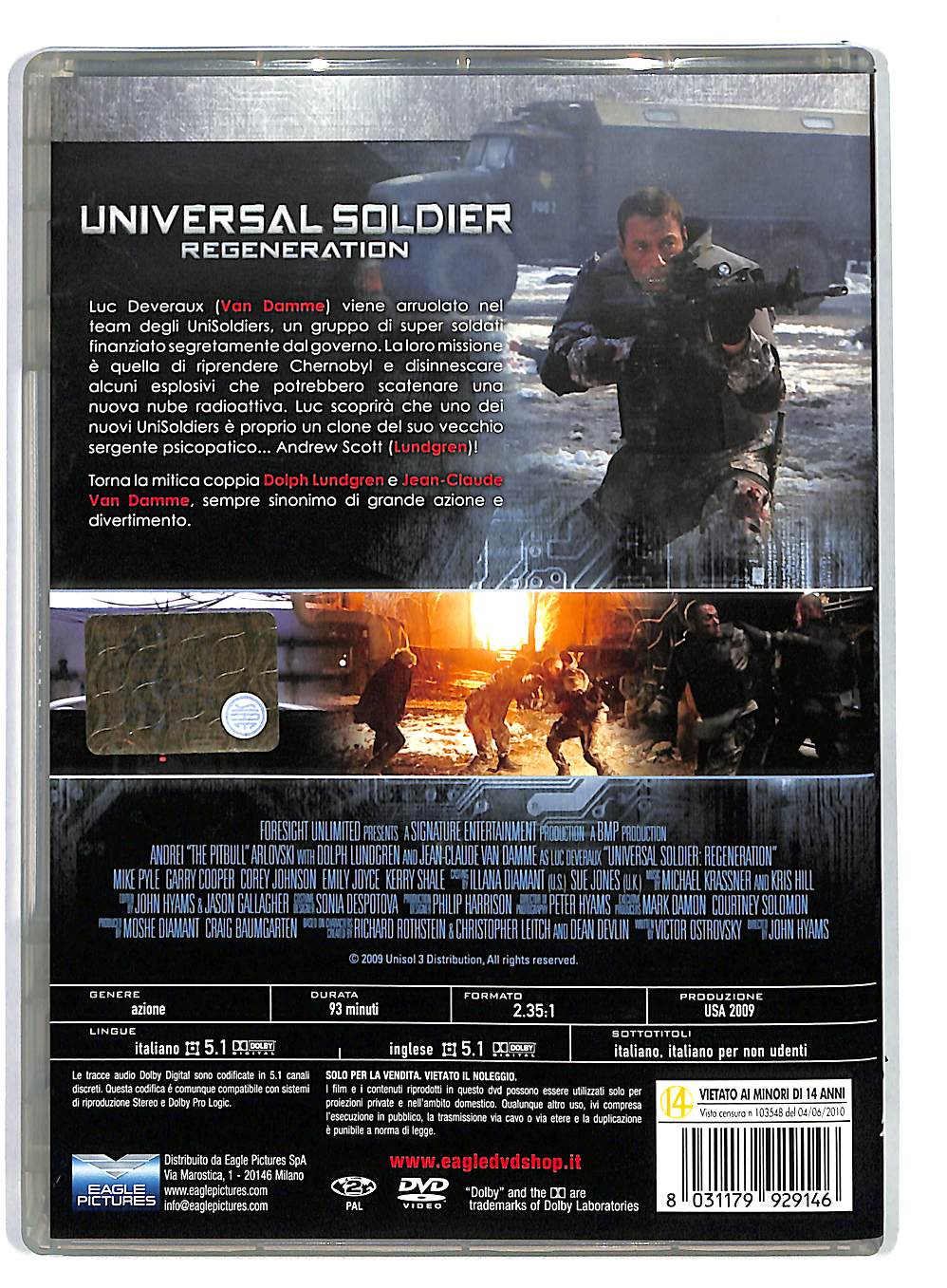 EBOND Universal Soldier Regeneration DVD DB567649